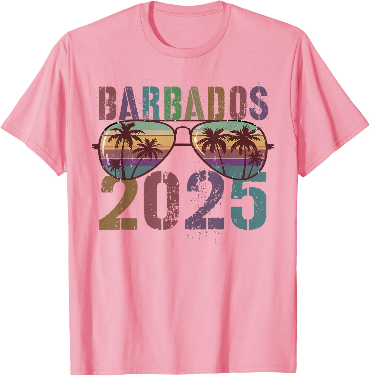 Kids Barbados 2025 Vacation Family Trip Matching T-Shirt for Moms and Besties - 2