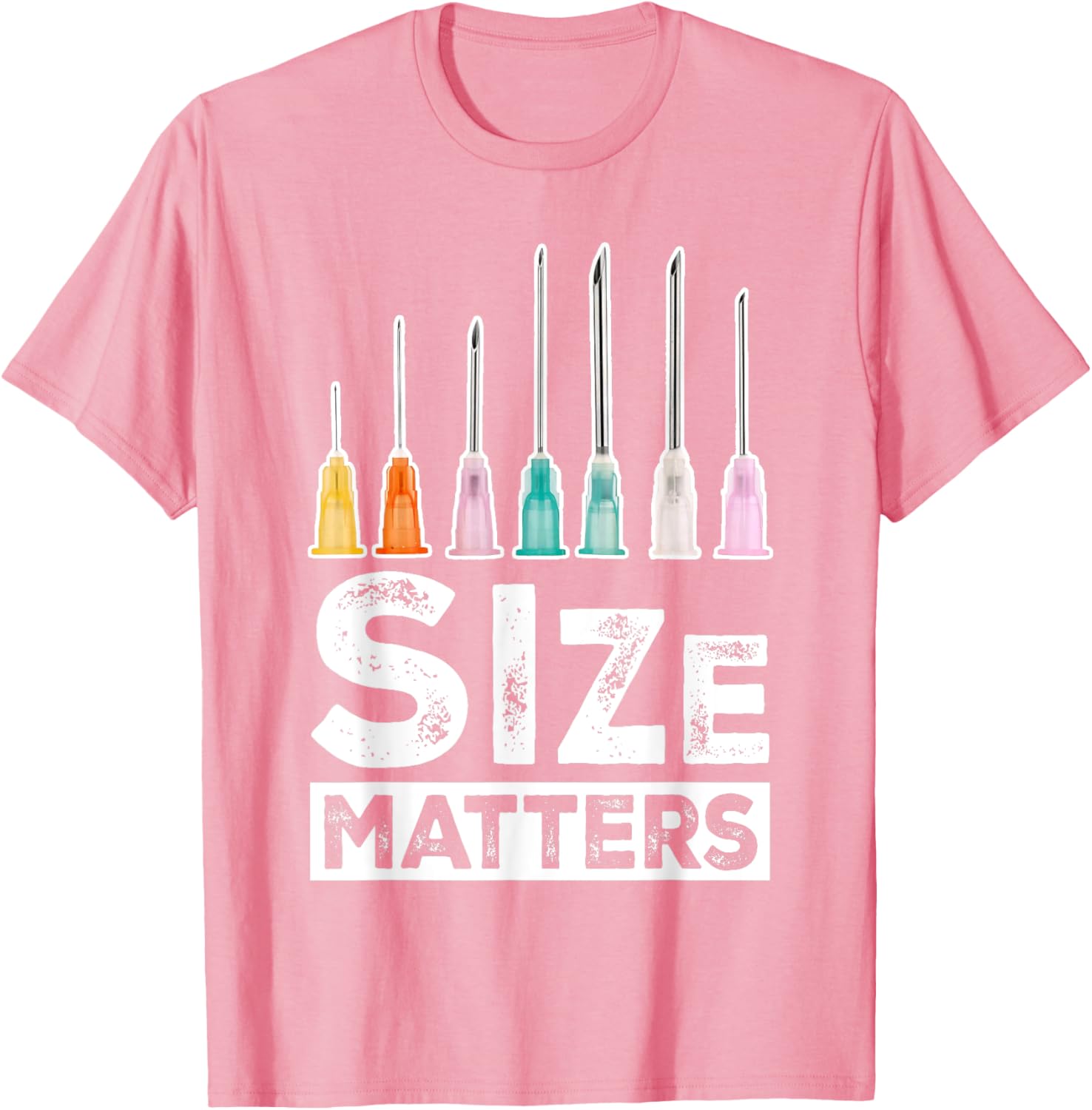 Size Matters Nurse Hypodermic Needle T-Shirt Fun Medical Apparel - 20