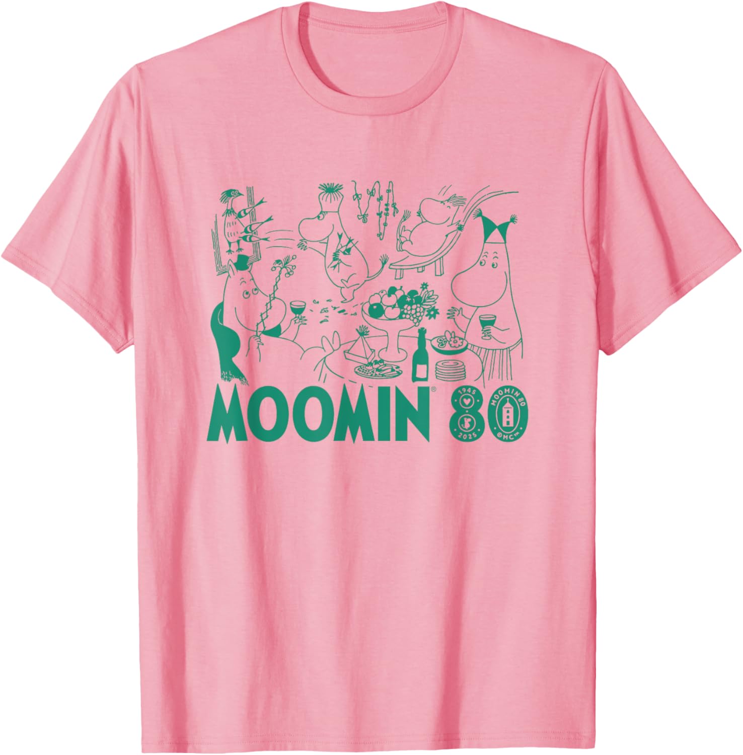 Moomin 80th Anniversary Moomintroll Party T-Shirt for Fans and Collectors - 2