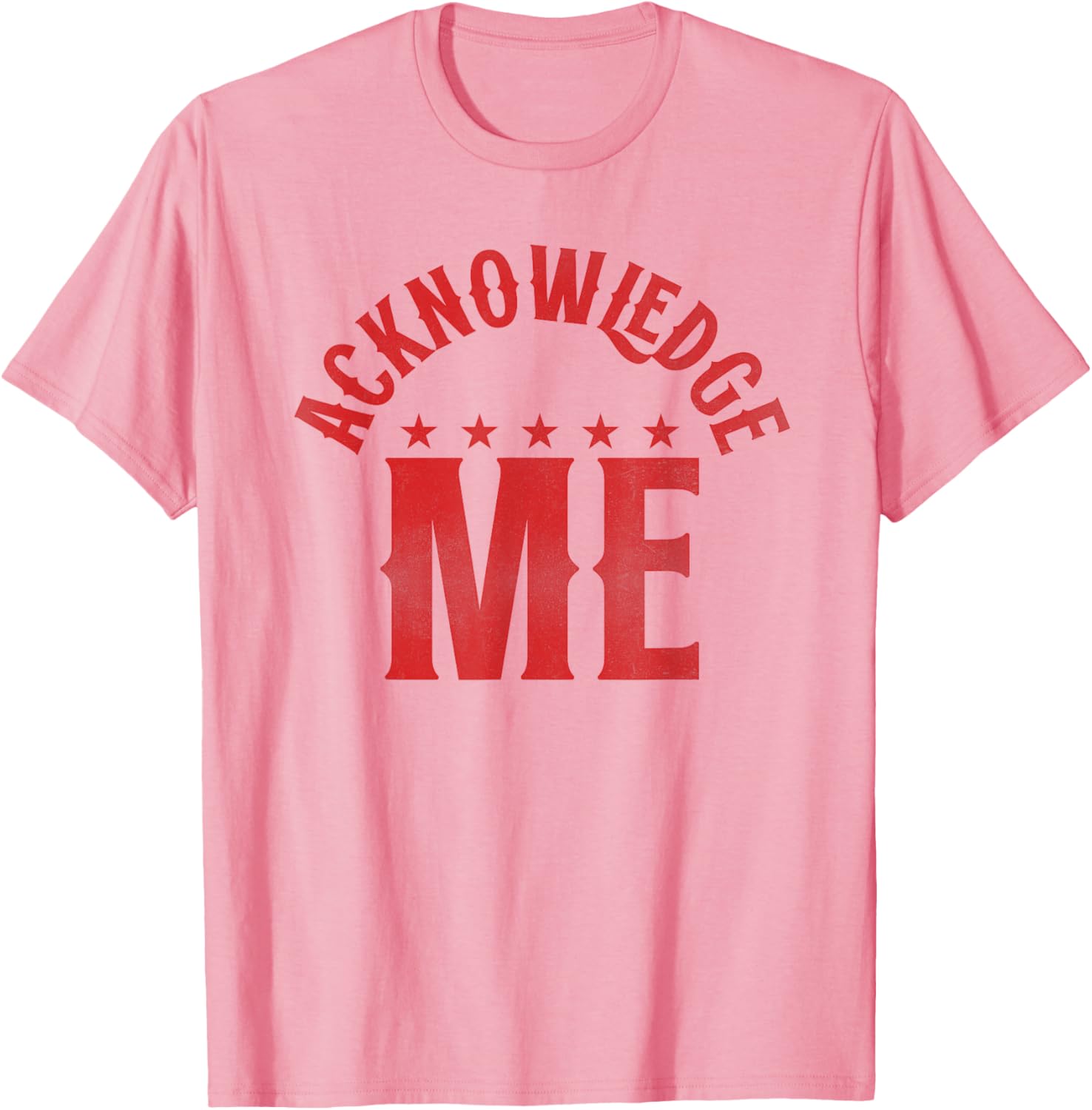 Acknowledge Me Retro Vintage Sports Competition T-Shirt for All Seasons - 5