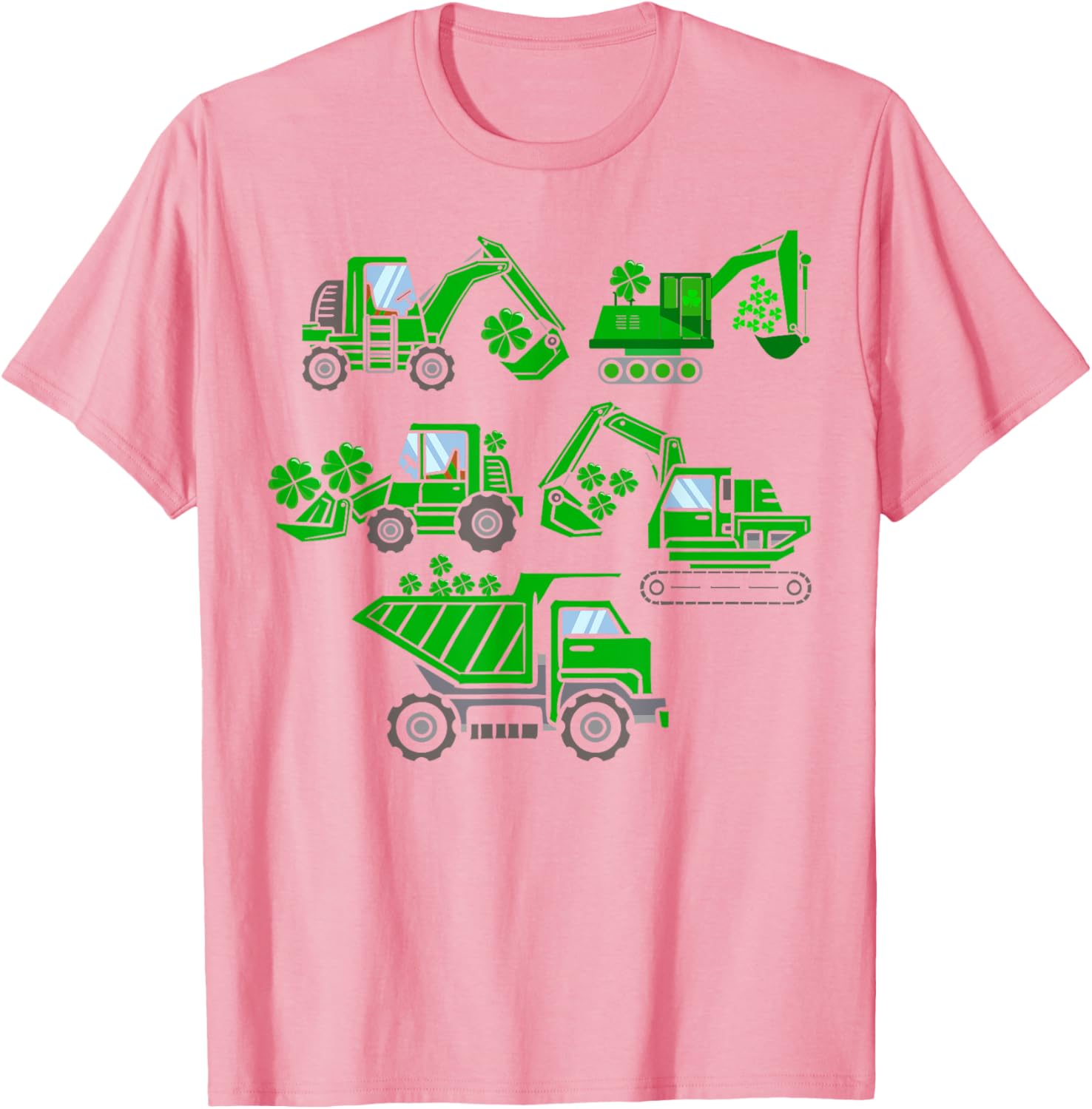 Adorable Kids St Patricks Day Crane Truck Construction T-Shirt for Boys - 3