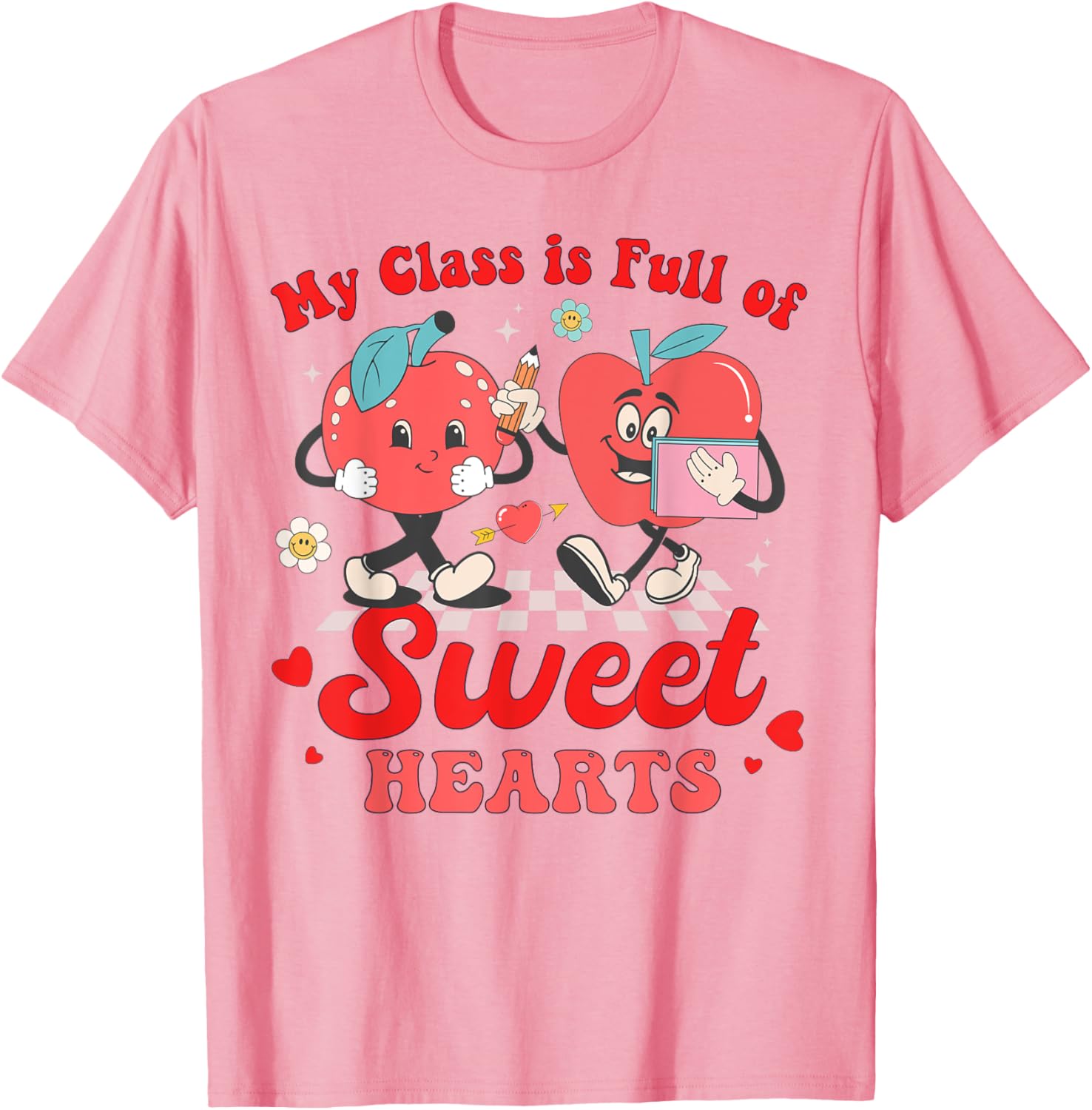 Cute Teacher Valentines Day T-Shirt My Class Is Full of Sweethearts - 5