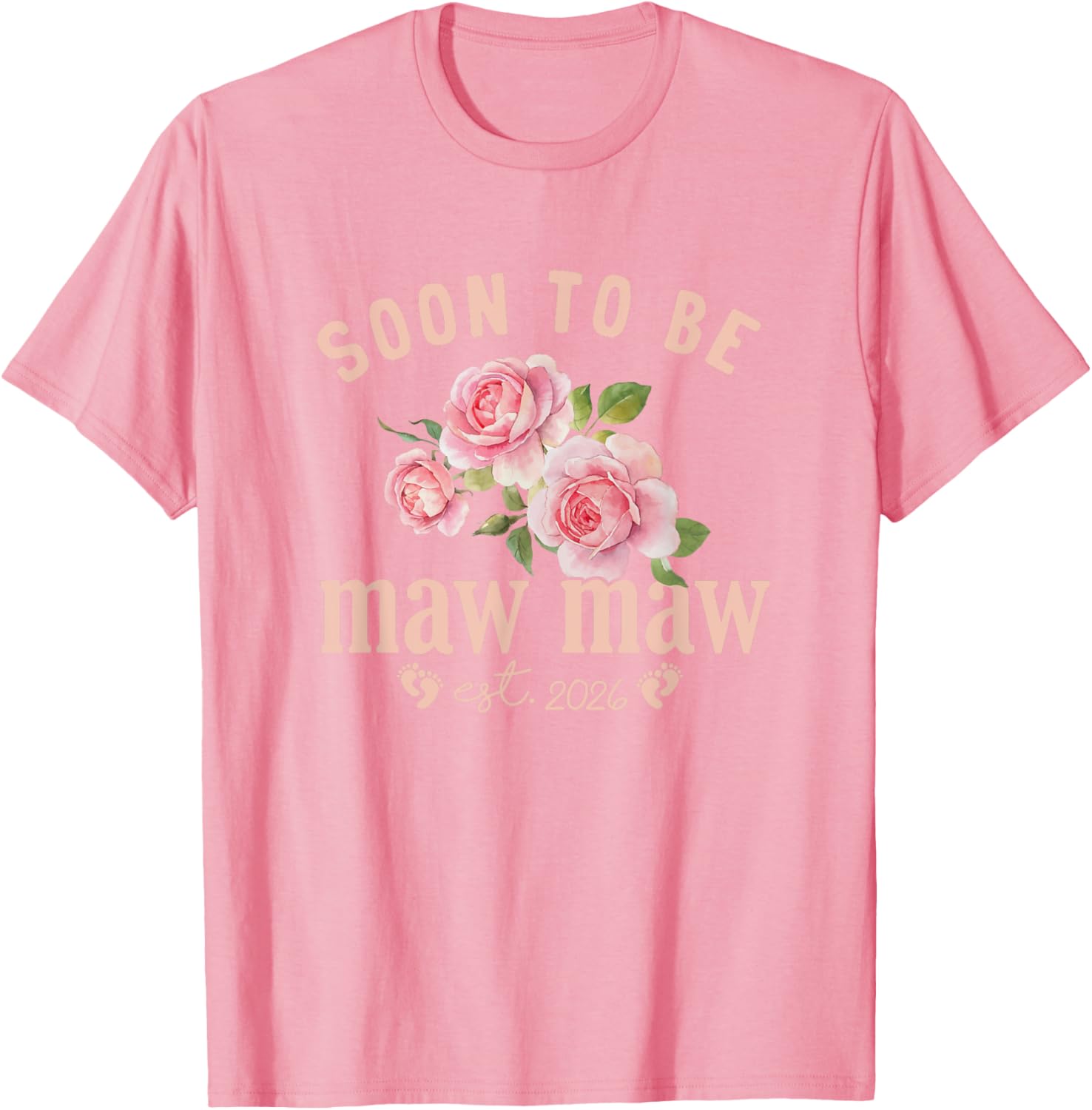 Soon to be Grandma Est 2026 Maw Maw Pregnancy Announcement T-Shirt - 13