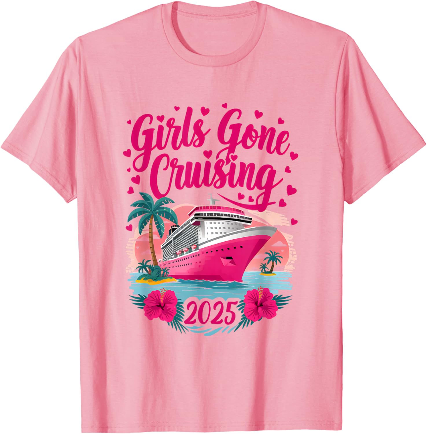 Girls Gone Cruising 2025 Fun Women Cruise T-Shirt for Best Friends - 9