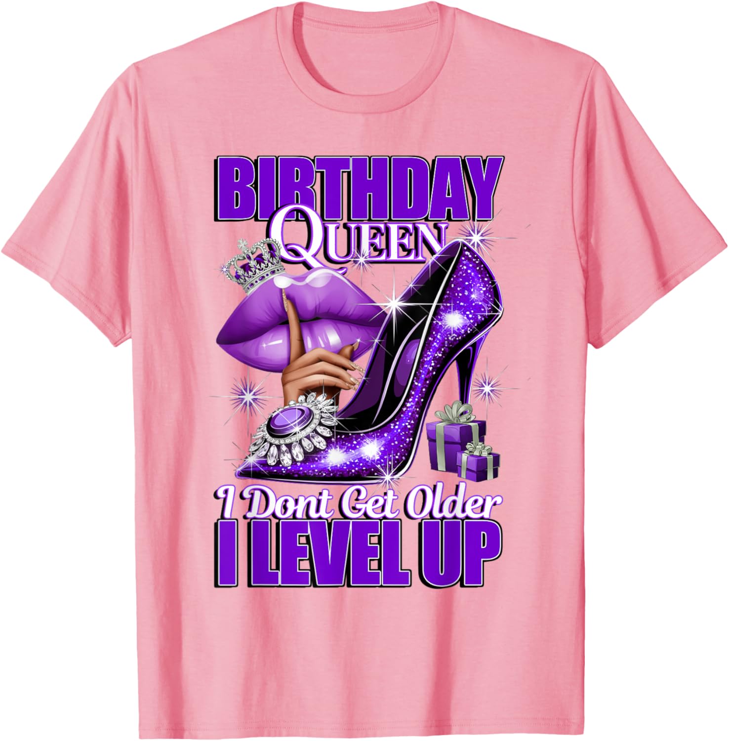 Birthday Queen T-Shirt I Don't Get Older I Level Up Women's Tee - 5