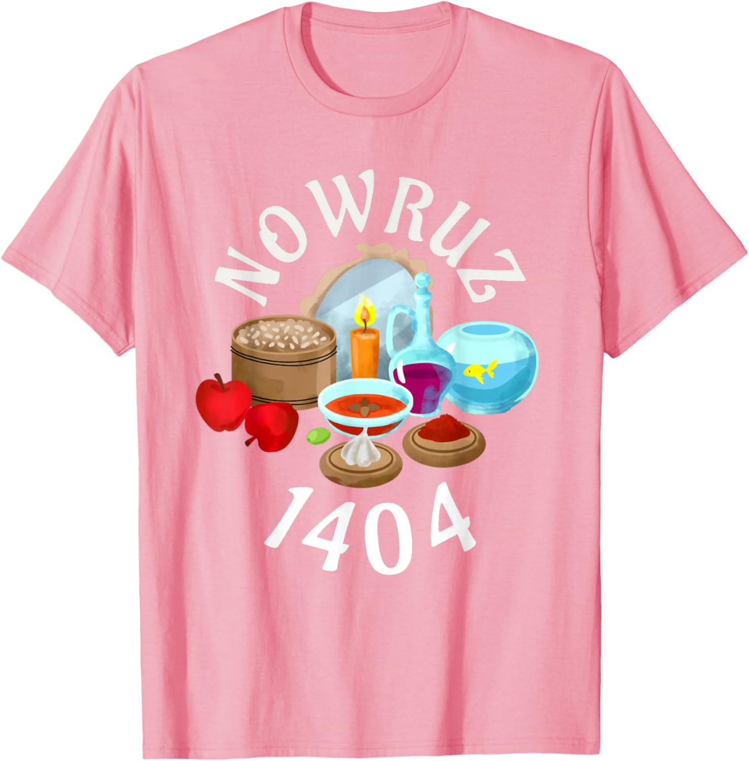 Myoan Unisex Persian Nowruz 1404 T-Shirt Celebrating Haft Sin Culture - 7