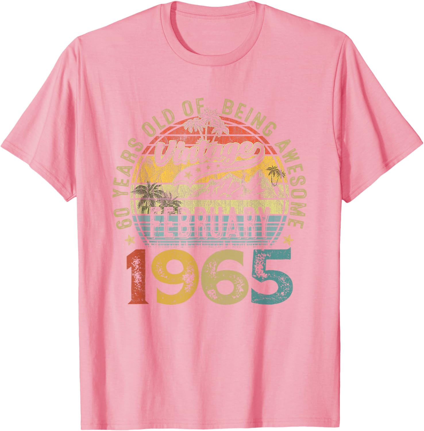 Vintage Retro 60th Birthday T-Shirt for February 1965 Celebration - 15
