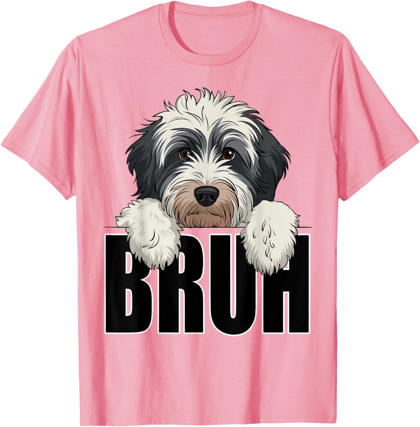 Funny Bruh Bernedoodle T-Shirt for Dog Lovers - Perfect for Boys and Kids - 1