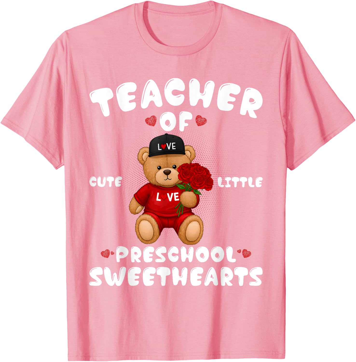 Cute Valentine's Day T-Shirt for Preschool Teachers in Love - 22