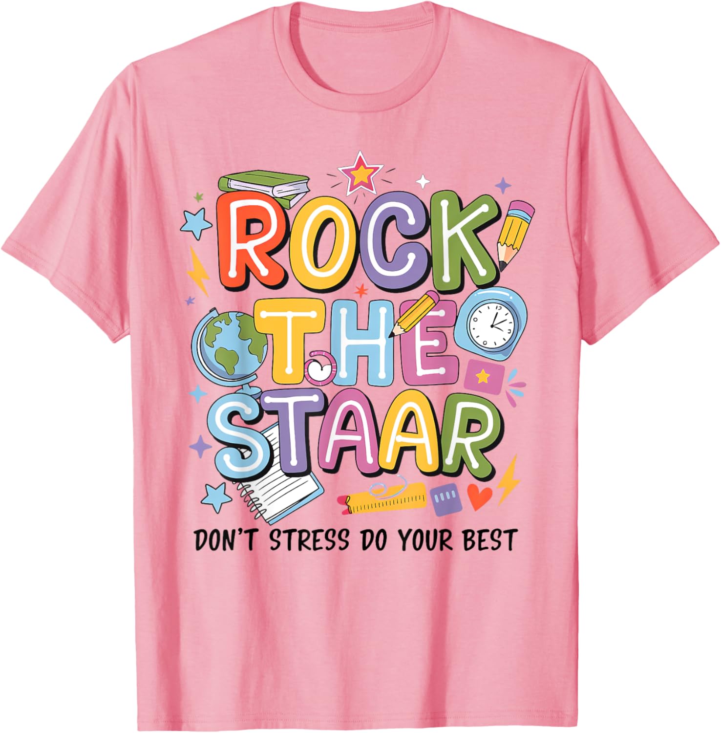 Rock The Test STARR Day Teacher Motivational T-Shirt for Testing Success - 7