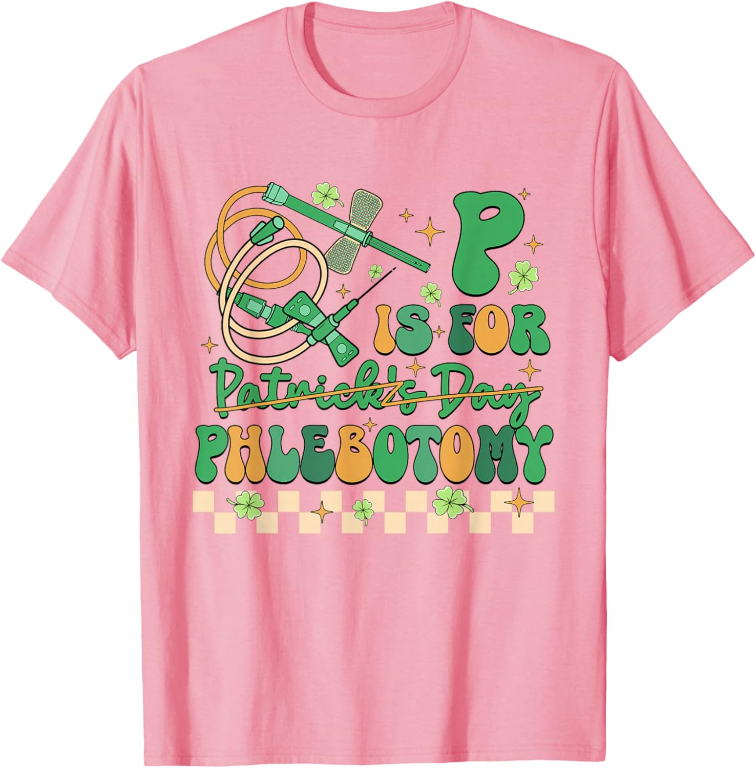 Cute St Patrick's Day T-Shirt for Phlebotomists and Nurses - 1