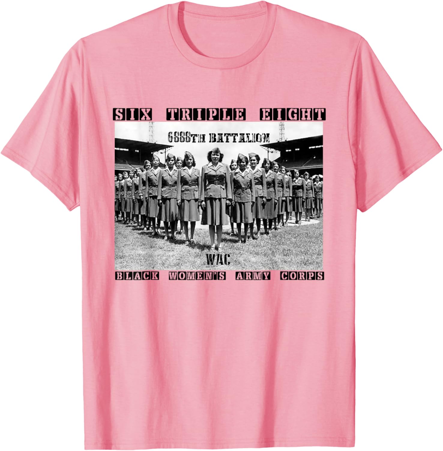 Elegant 6888th Army Corps T-Shirt for Black Women – Support Charity Adams - 14