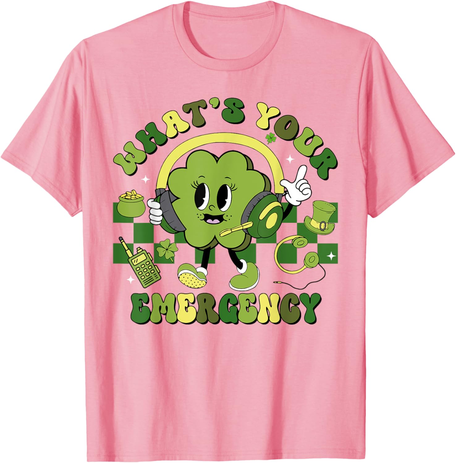 Shamrock Emergency Dispatcher St Patrick's Day T-Shirt for Fun Celebrations - 19