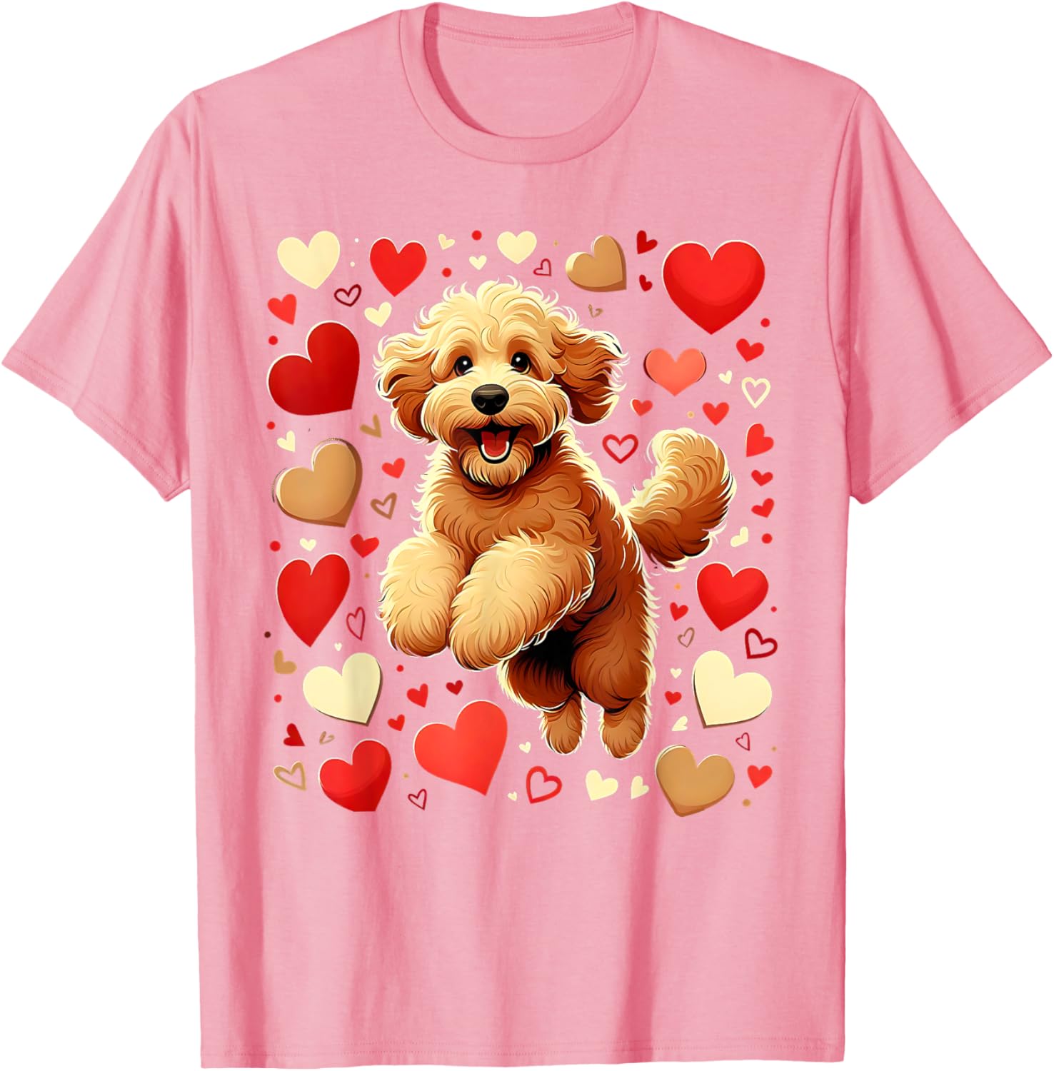 My Goldendoodle Is My Valentine Heartfelt Love T-Shirt for Dog Lovers - 5