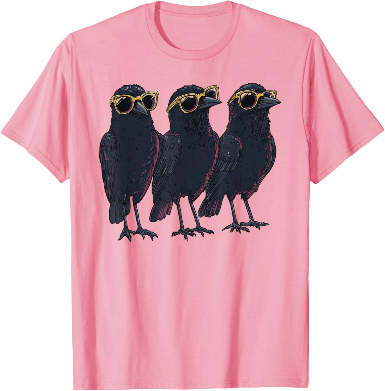 Cool Crow Raven T-Shirt with Sunglasses for Bird Lovers and Trendsetters - 20