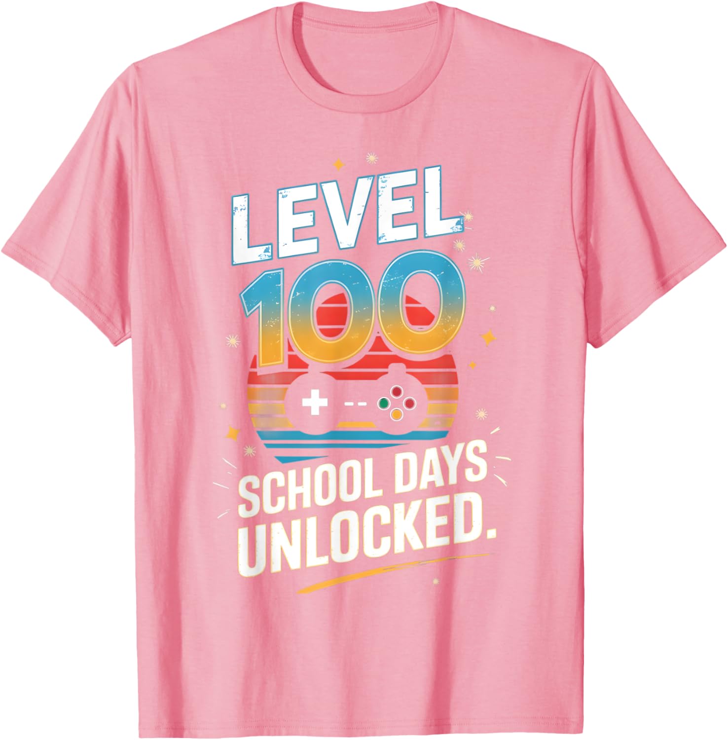 100 Days of School Unlocked T-Shirt Fun Gift for Students and Kids - 7