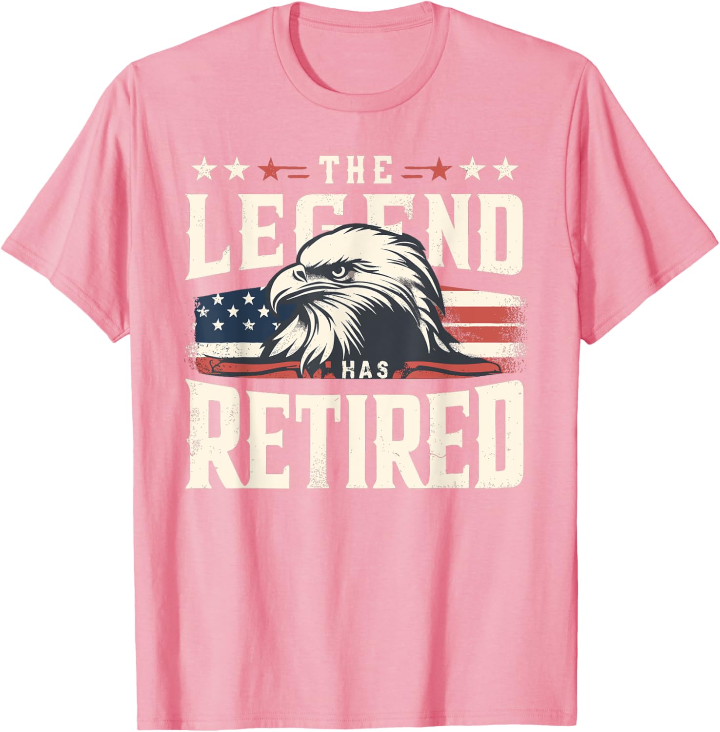 Retirement Eagle American Flag T-Shirt for Proud Veterans and Patriots - 1
