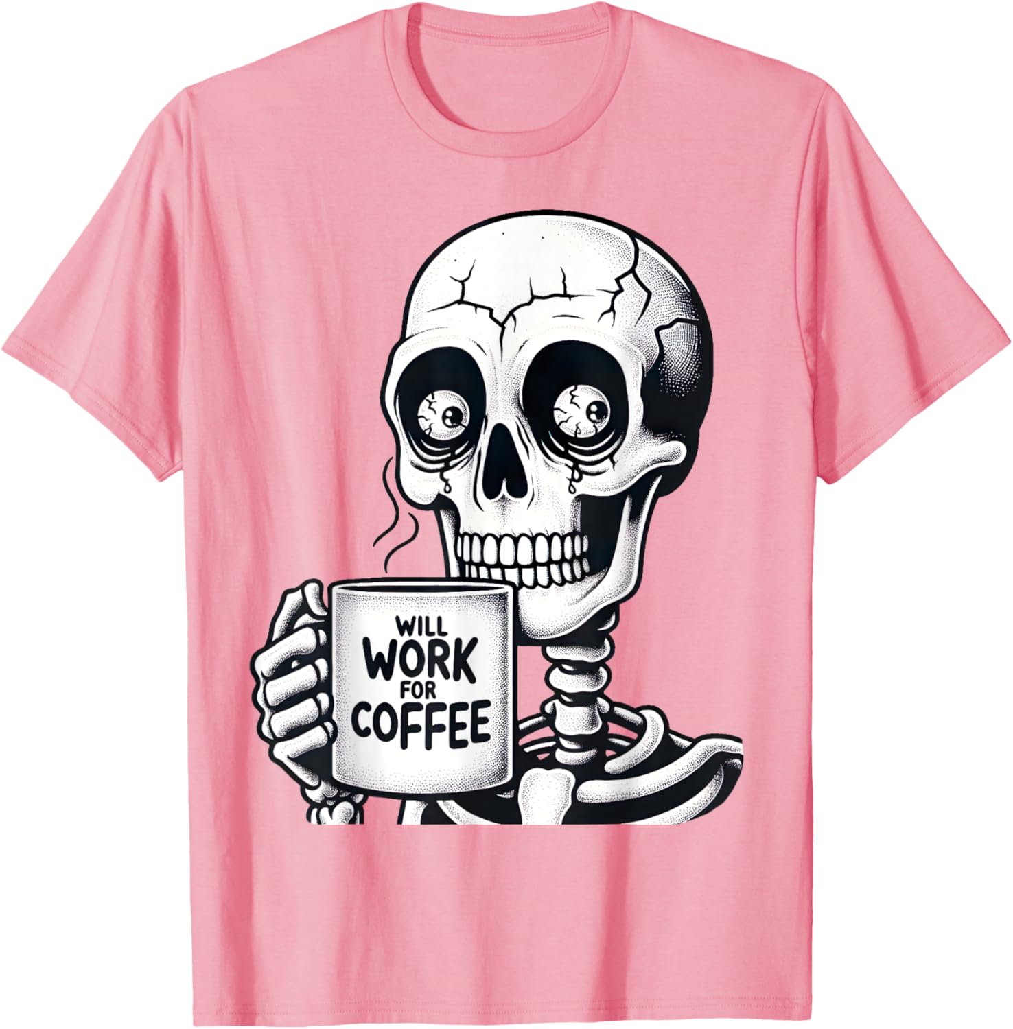 Funny Skeleton Coffee Lover T-Shirt - Perfect Gift for Caffeine Fans - 26