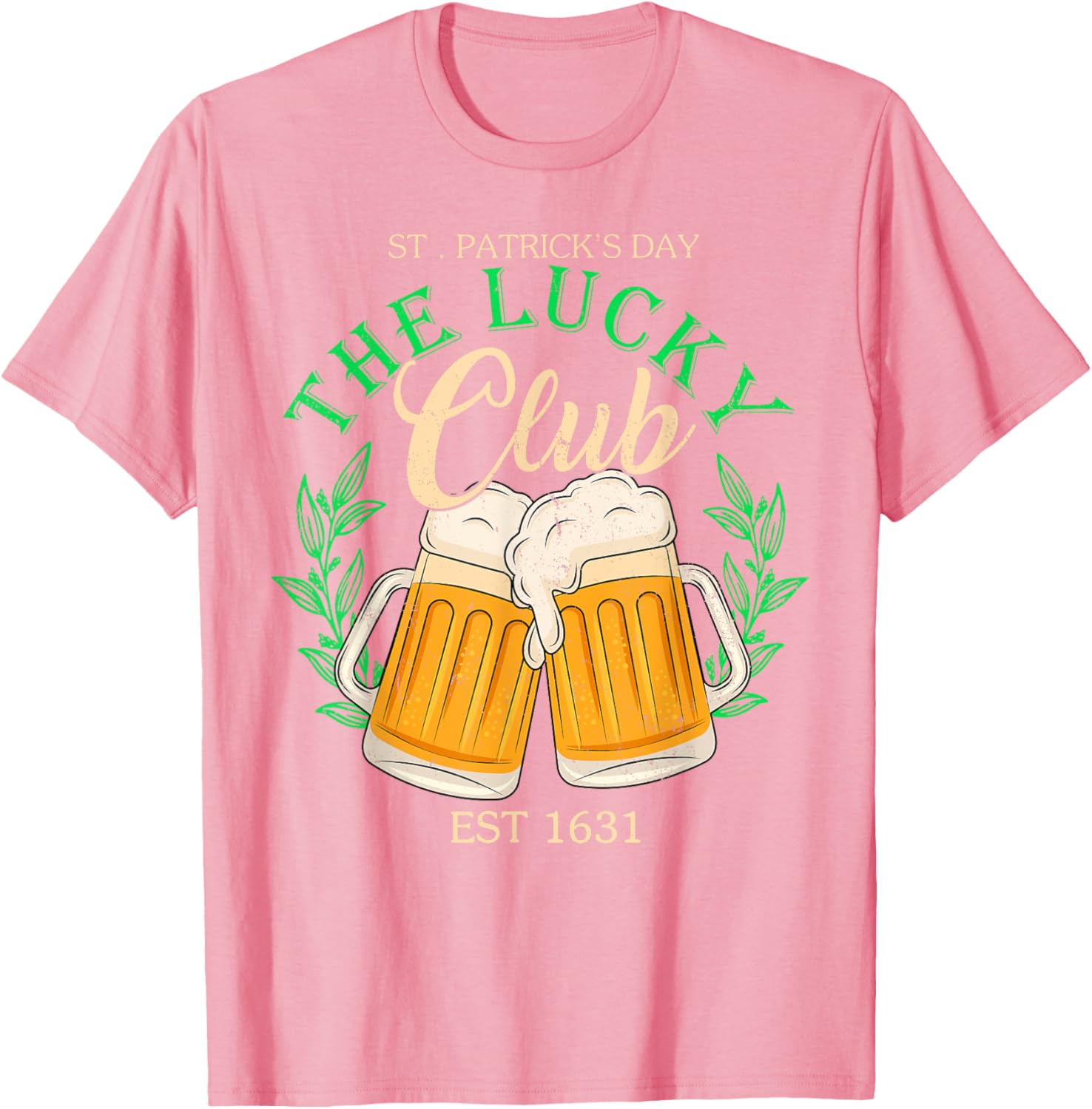 Lucky Club St. Patrick's Day Beer T-Shirt for Irish Group Fun - 3