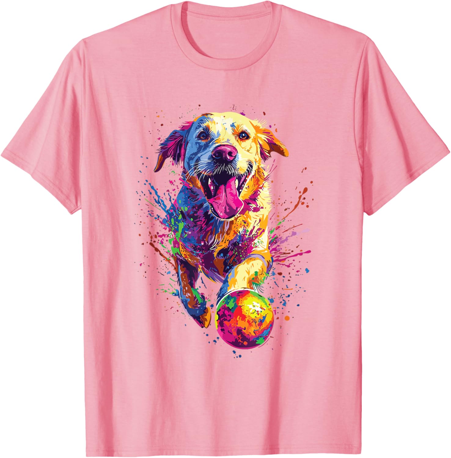 Colorful Labrador Retriever T-Shirt Perfect for Dog Lovers and Fans - 13