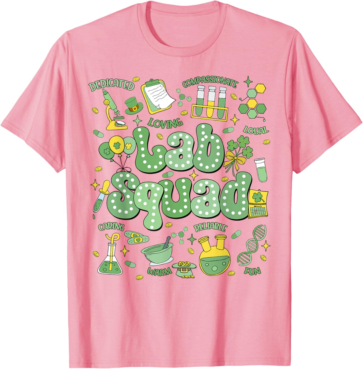 Lab Squad Medical Laboratory Technician St Patrick's Day T-Shirt Fun Design - 10
