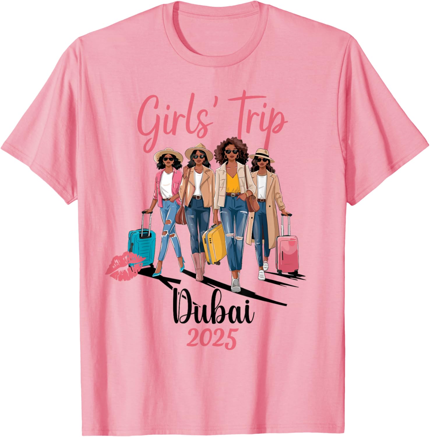 Melanin Queen T-Shirt for Black Girls Trip Dubai 2025 Birthday Celebration - 5