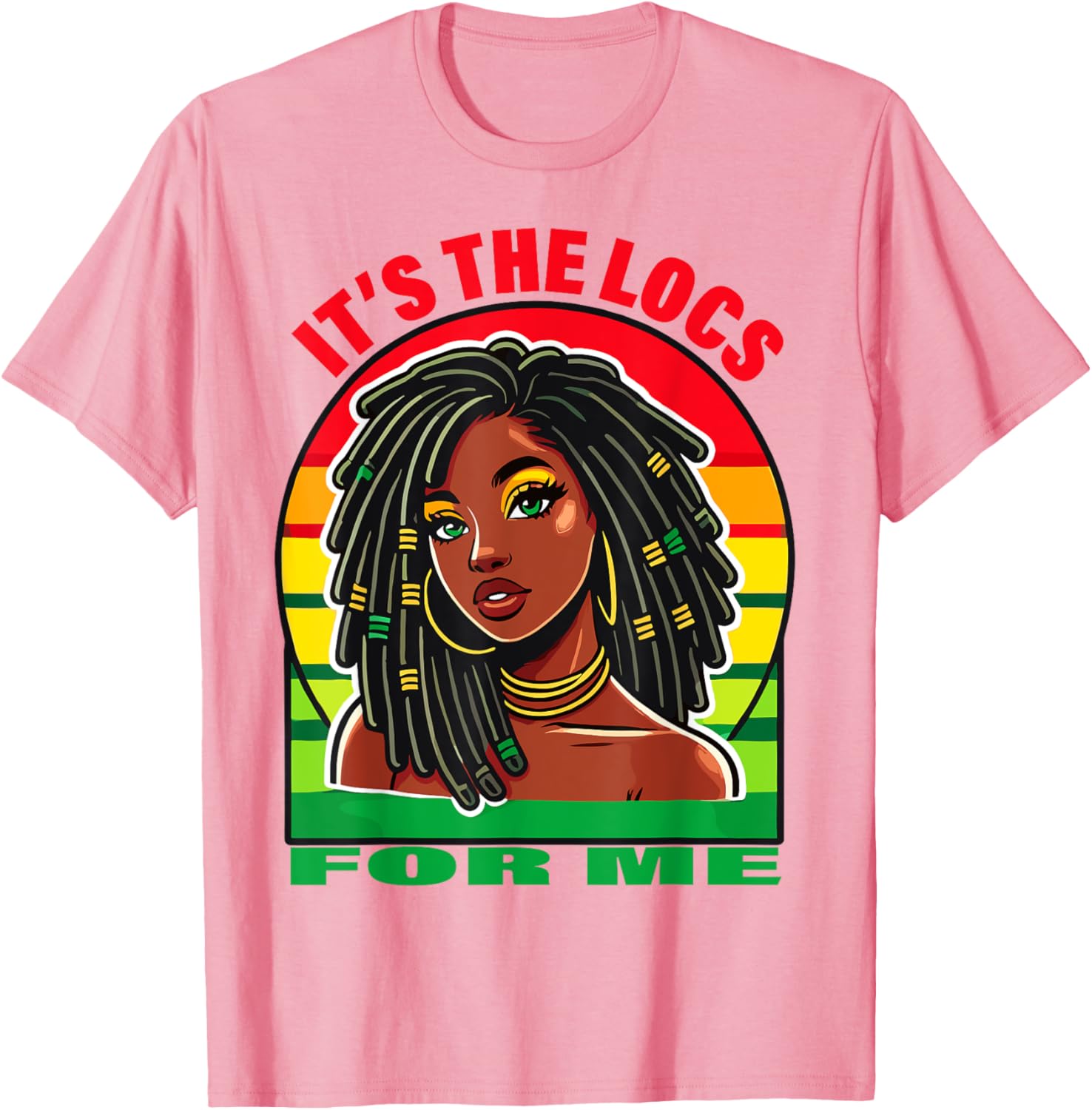 Stylish Dreadlocks Hair Design T-Shirt for Black Women – It's the Locs for Me - 10