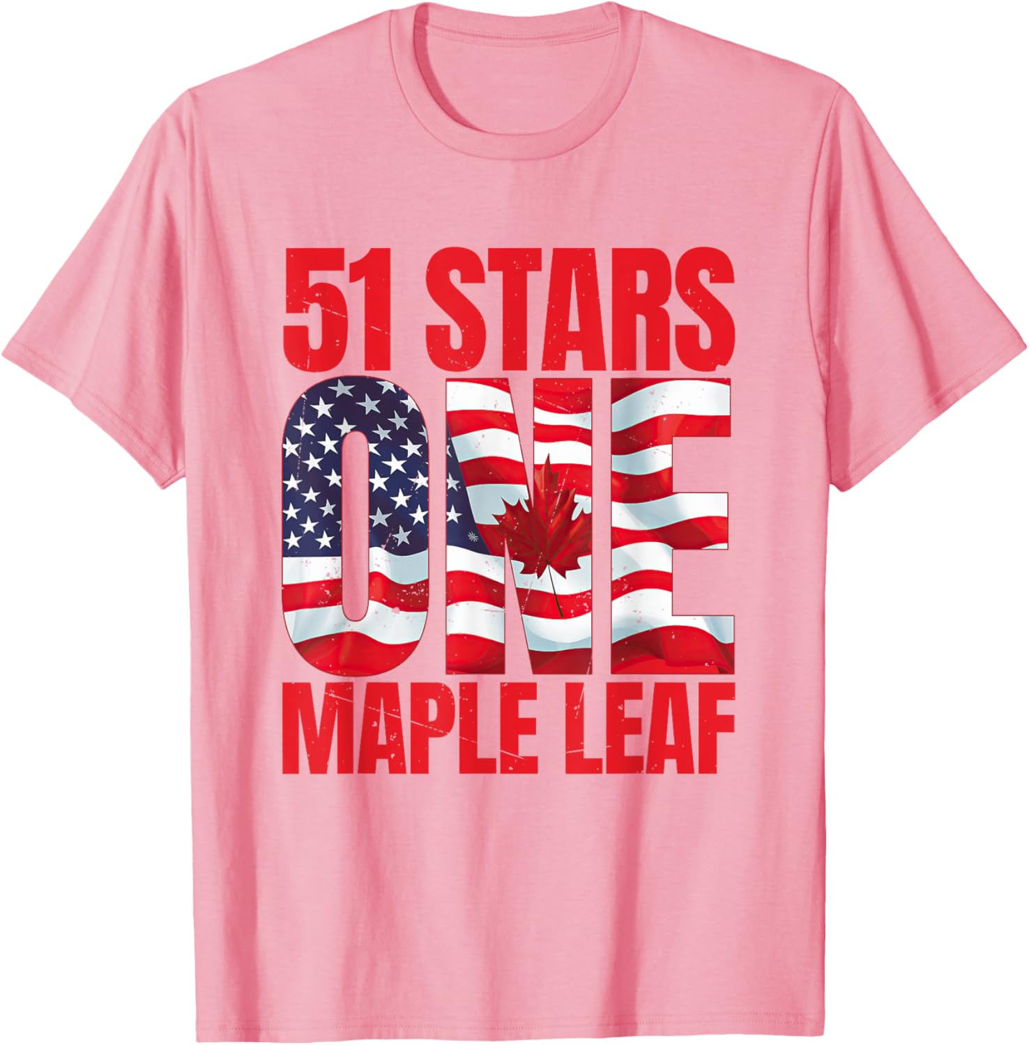 51 Stars One Maple Leaf T-Shirt for Satire and Joke Lovers - 17