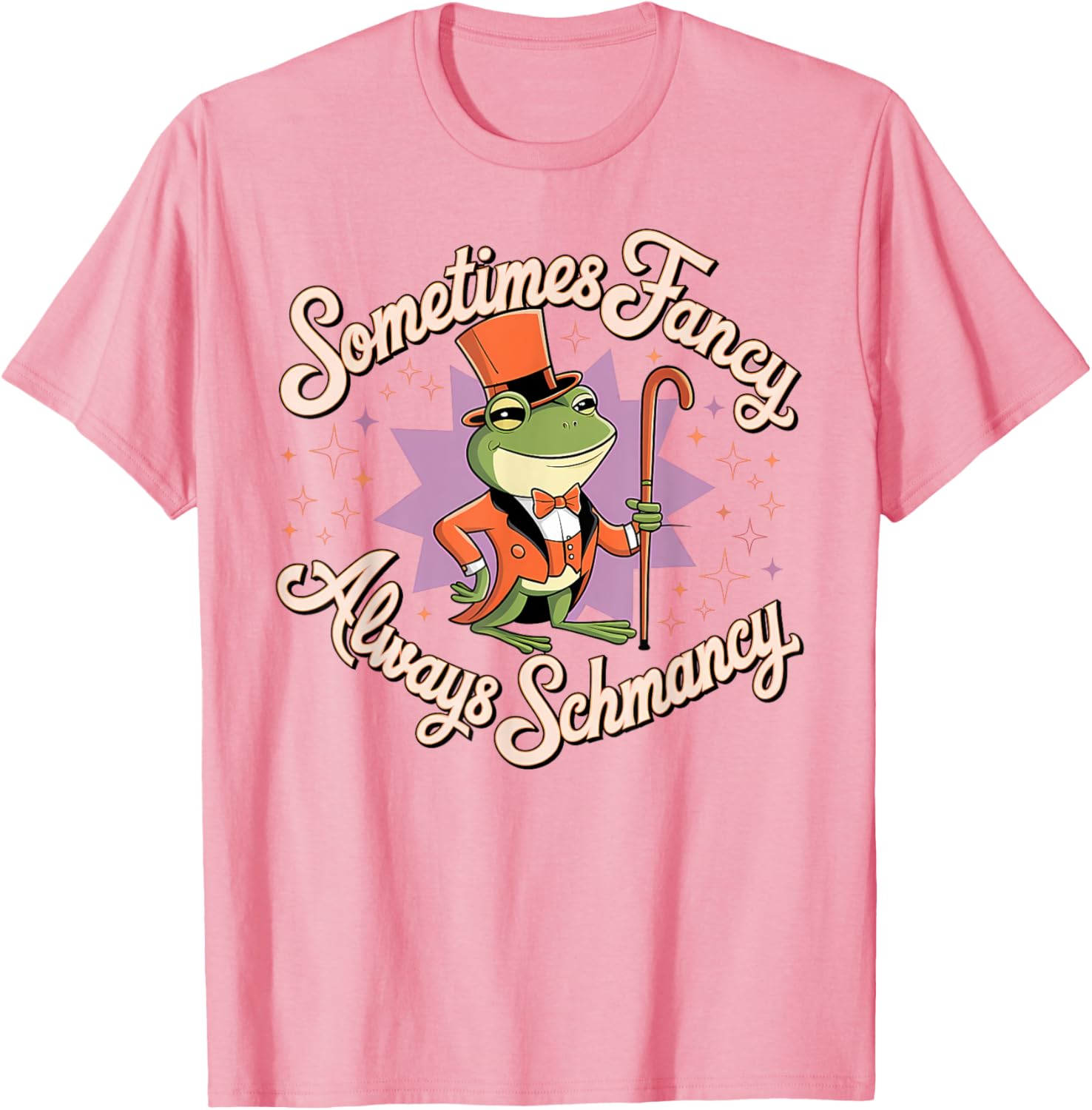 Funny Dapper Frogs T-Shirt - Sometimes Fancy Always Schmancy Style - 6