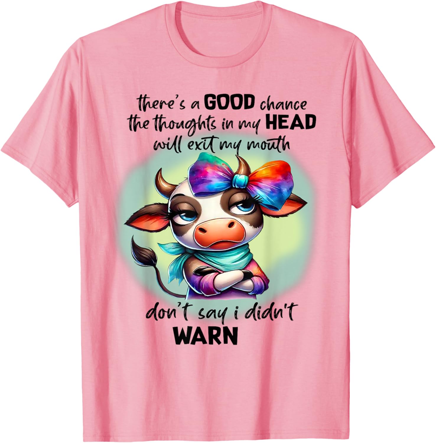 Funny Thoughts Exit Mouth T-Shirt for Casual Wear and Gifts - 6