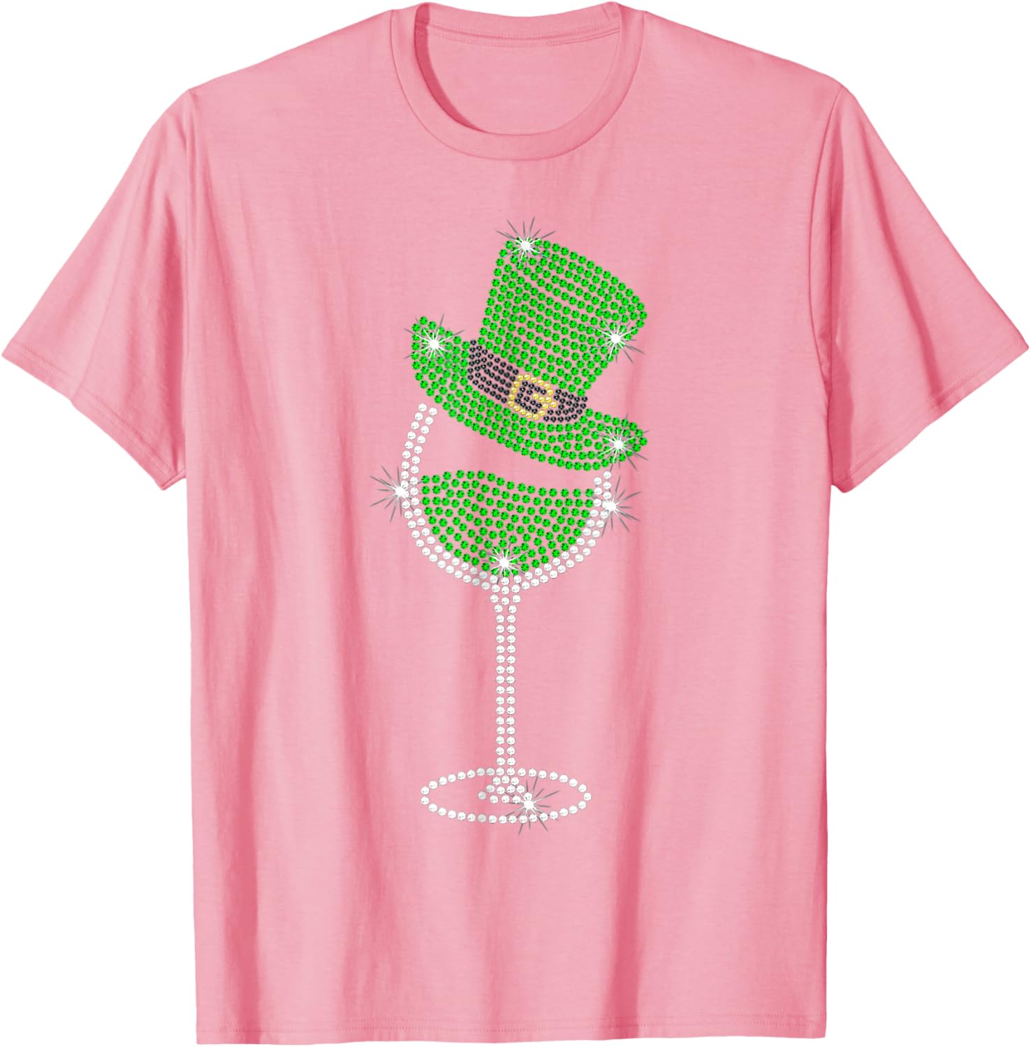 St Patrick's Day Shamrock Wine T-Shirt for Men and Women Celebrate in Style - 3