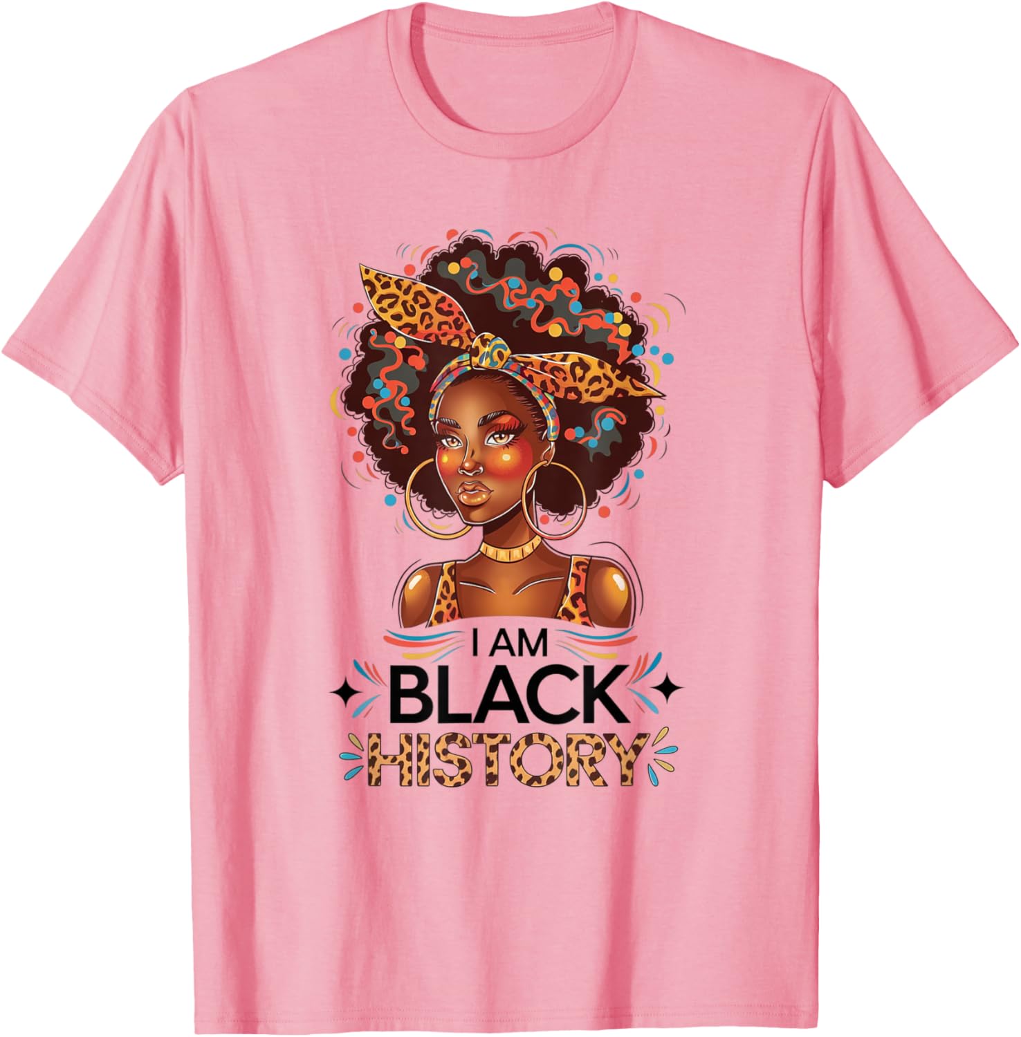 Celebrate Black History with I'm Black History Afro Motivation T-Shirt - 7