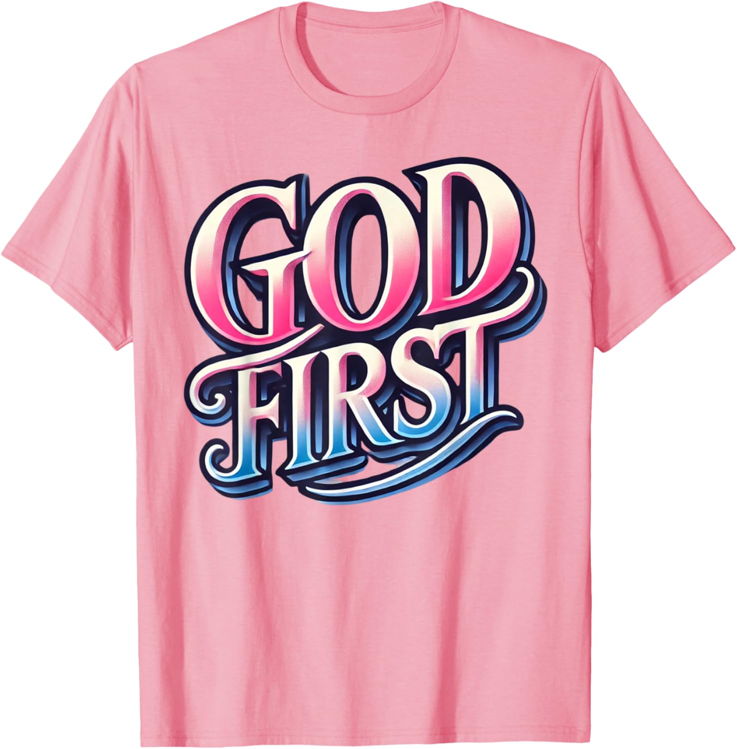 Funny Religious Family T-Shirt Unisex Modern Classic Fit Black Small - 4