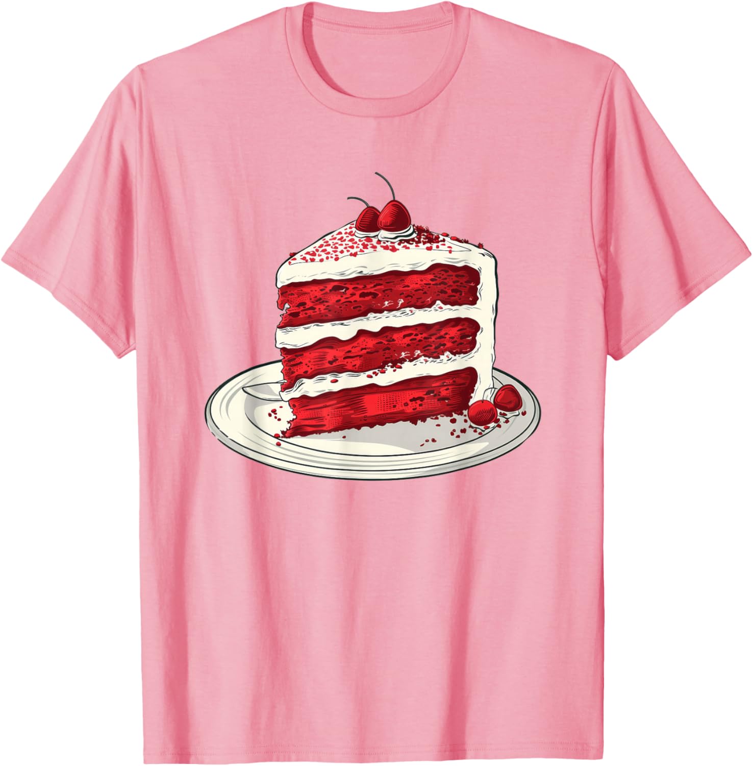 Delicious Red Velvet Cake Design T-Shirt for Baking Lovers and Foodies - 10