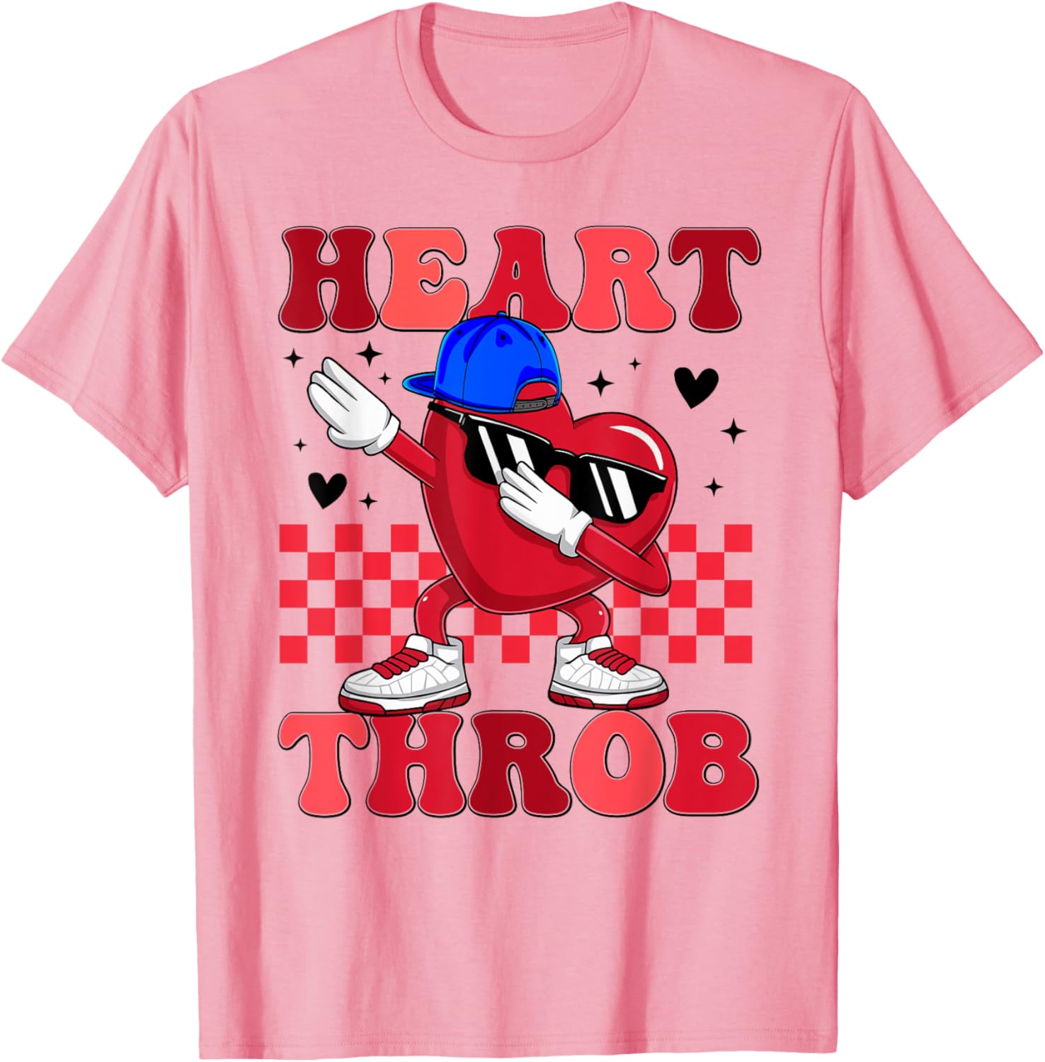 Groovy Heart Throb Valentine's Day Dabbing Toddler T-Shirt for Boys - 7