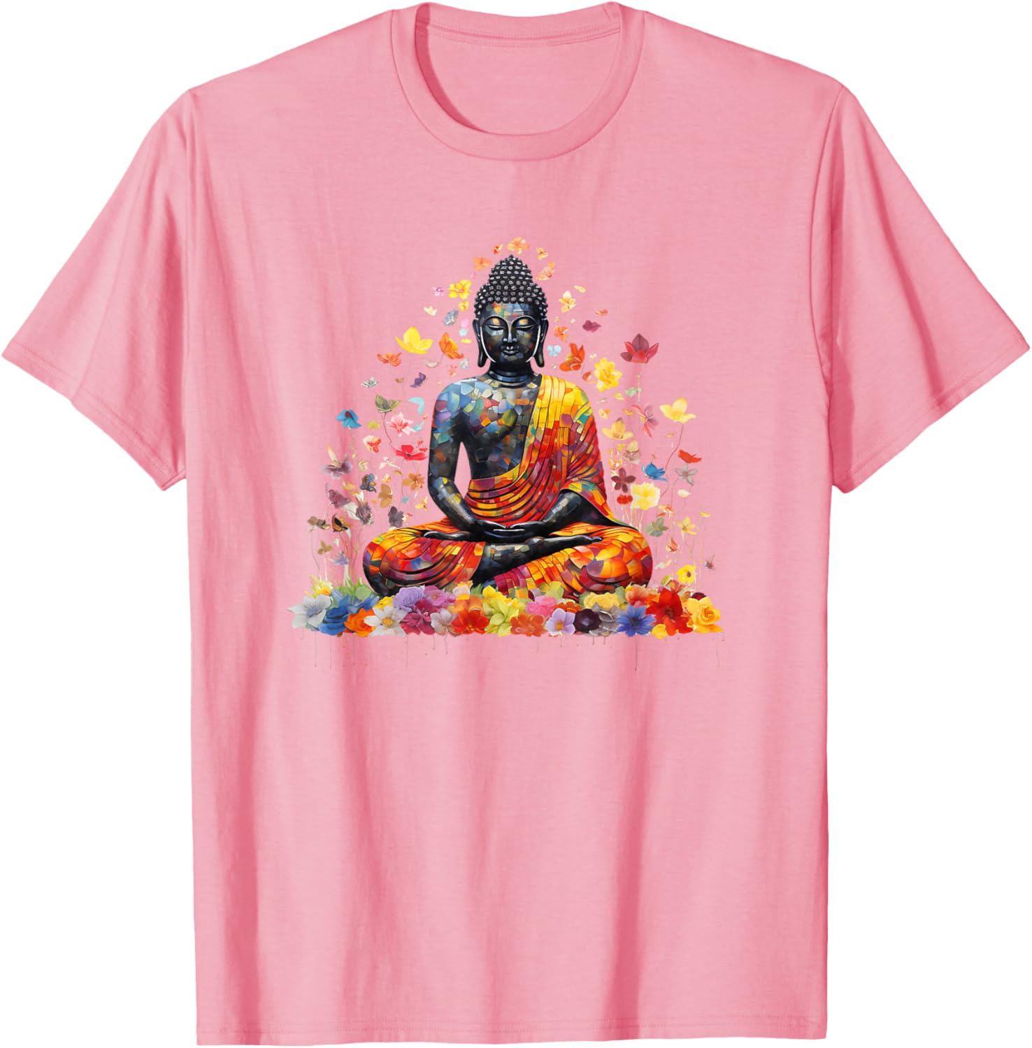 Buddha Meditating Lotus Pose T-Shirt for Zen and Mindfulness Lovers - 3
