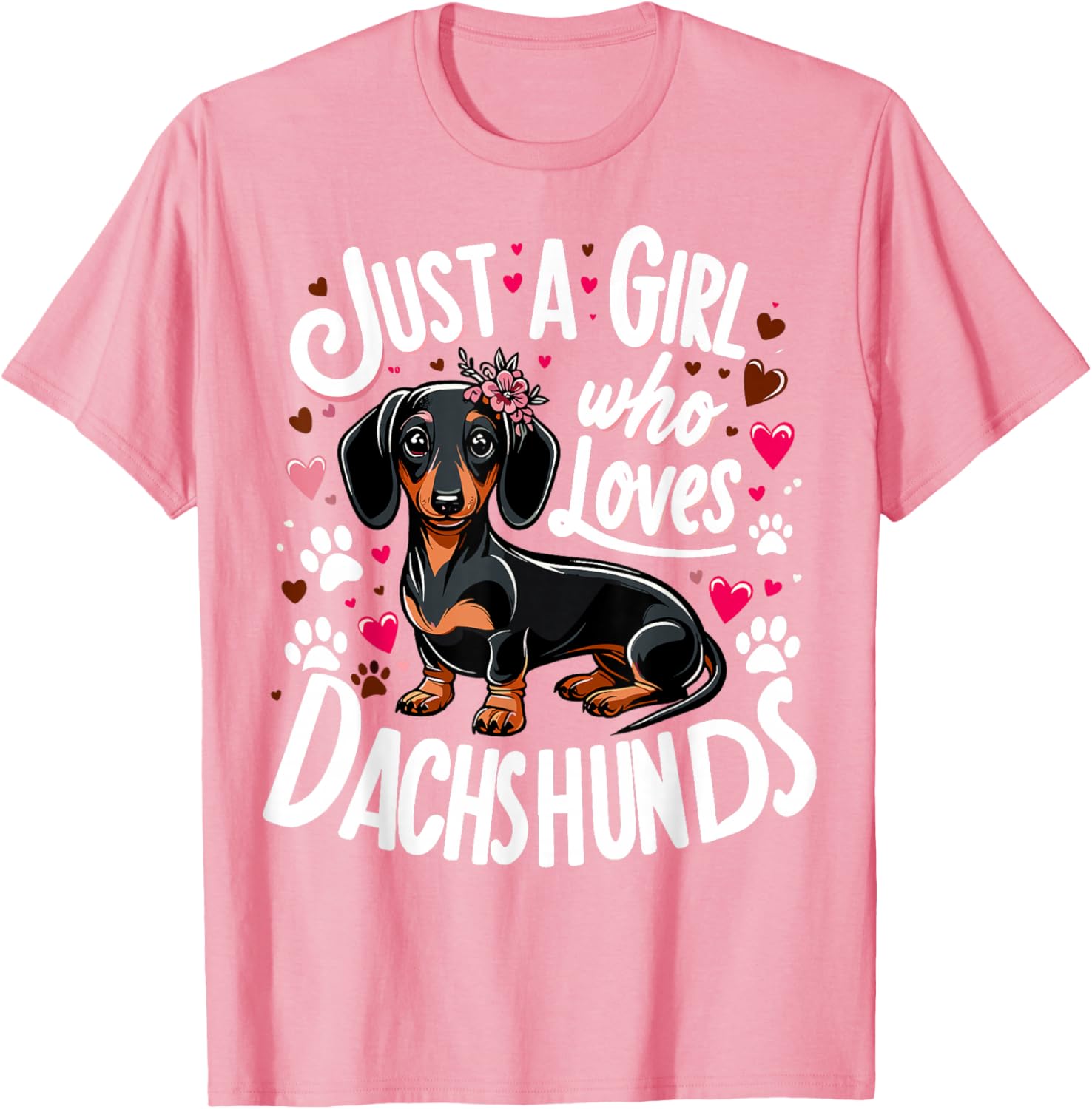 Dachshund Lover T-Shirt for Girls – Perfect Gift for Dog Moms - 5