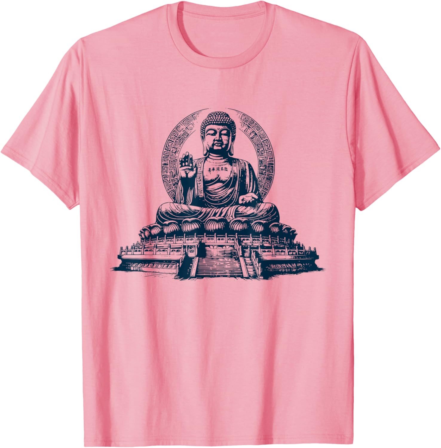 Tian Tan Buddha Graphic T-Shirt for Casual Style and Spiritual Vibes - 7