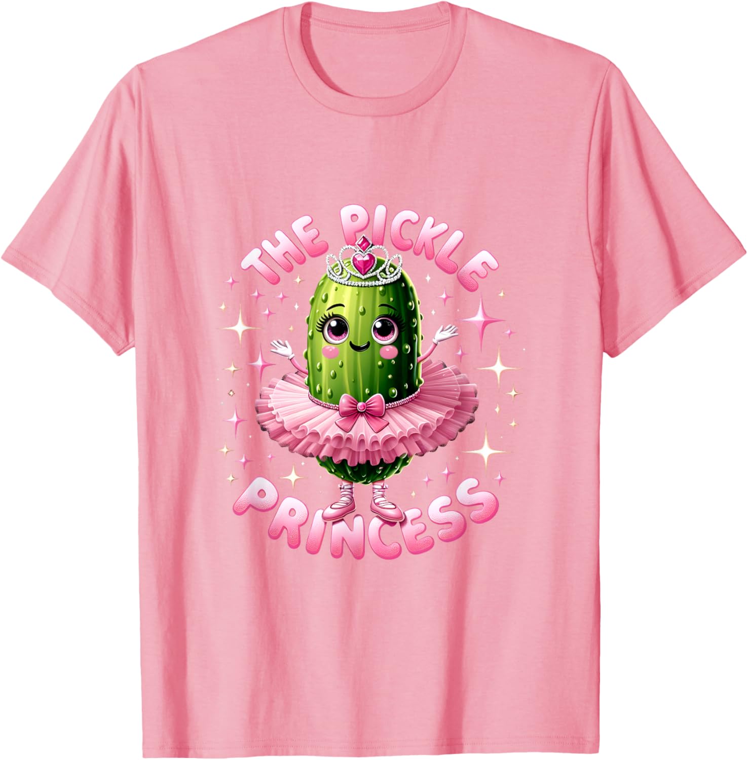 Cute Pickle Princess Ballet T-Shirt for Pickle Lovers and Dancers - 19