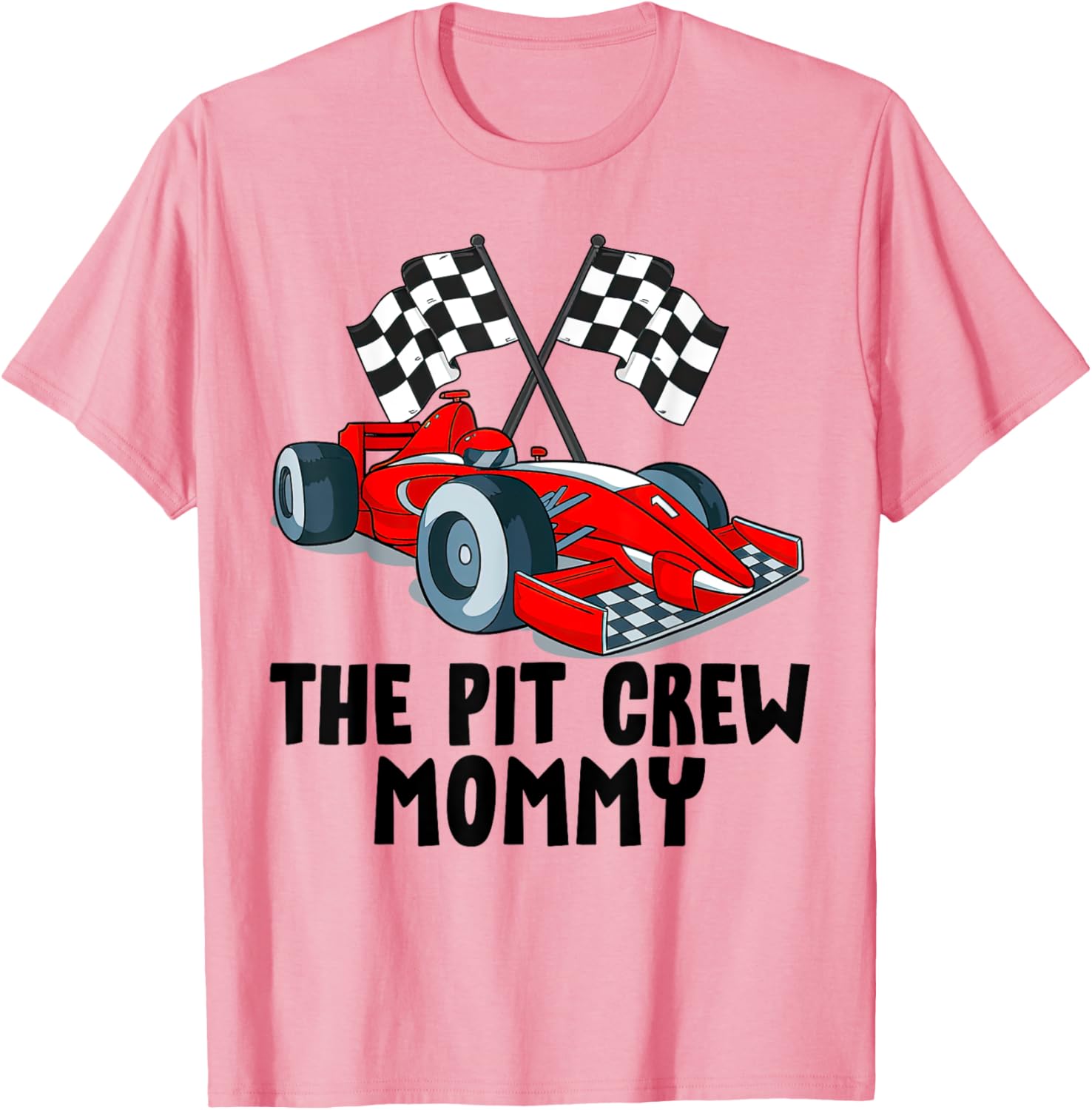Mommy Pit Crew Racing Family T-Shirt for Kids Birthday Party Fun - 20