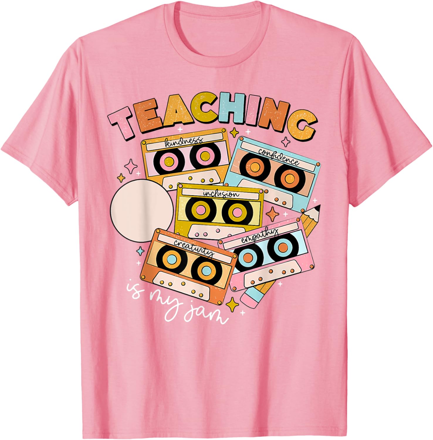Vintage 90s Cassette Tape Music Teacher T-Shirt - Teaching Is My Jam - 11