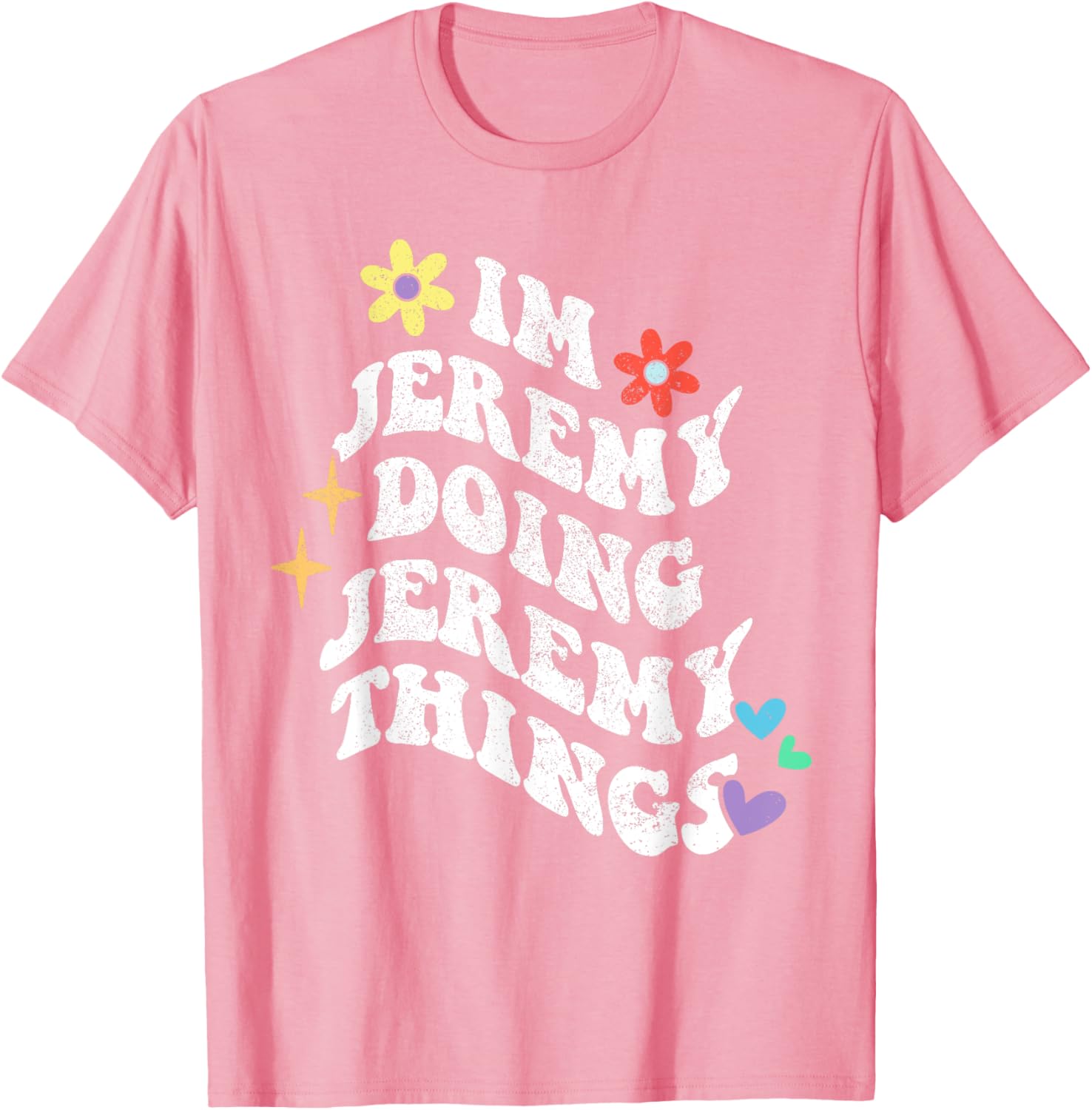 Funny Retro Groovy Jeremy Doing Things T-Shirt for Moms and Gifts - 16