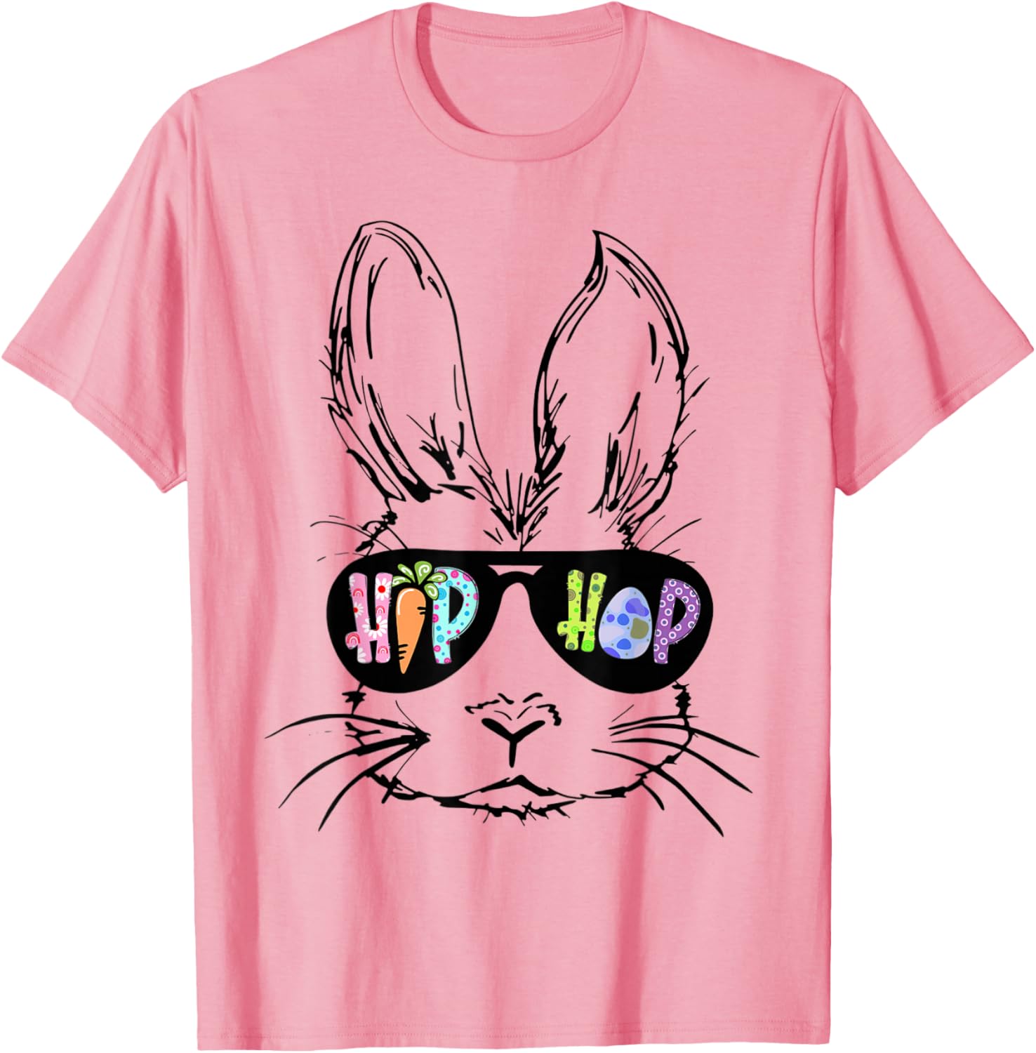 Hip Hop Bunny in Sunglasses Funny Easter T-Shirt for Rabbit Lovers - 10