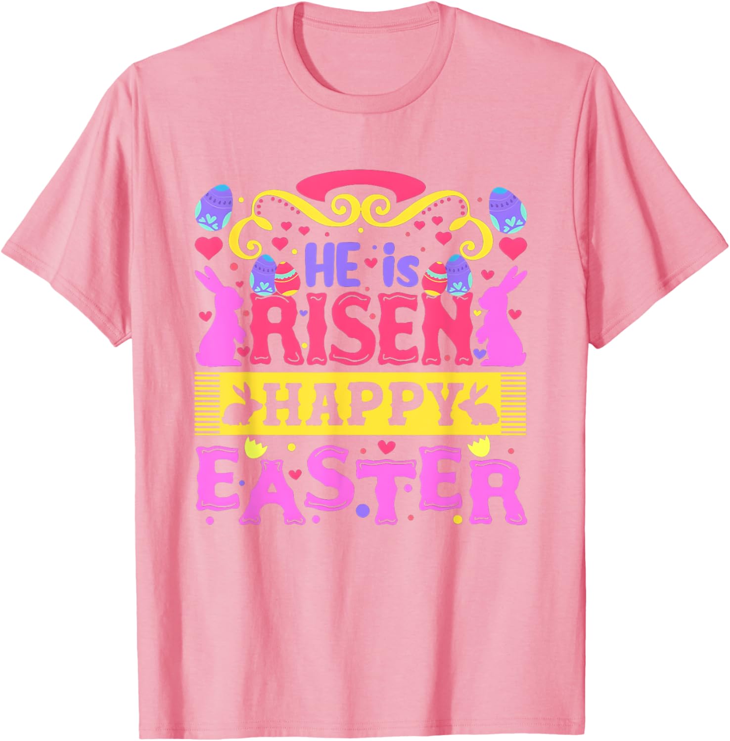 He Is Risen Happy Easter Women's T-Shirt for Joyful Celebrations - 8