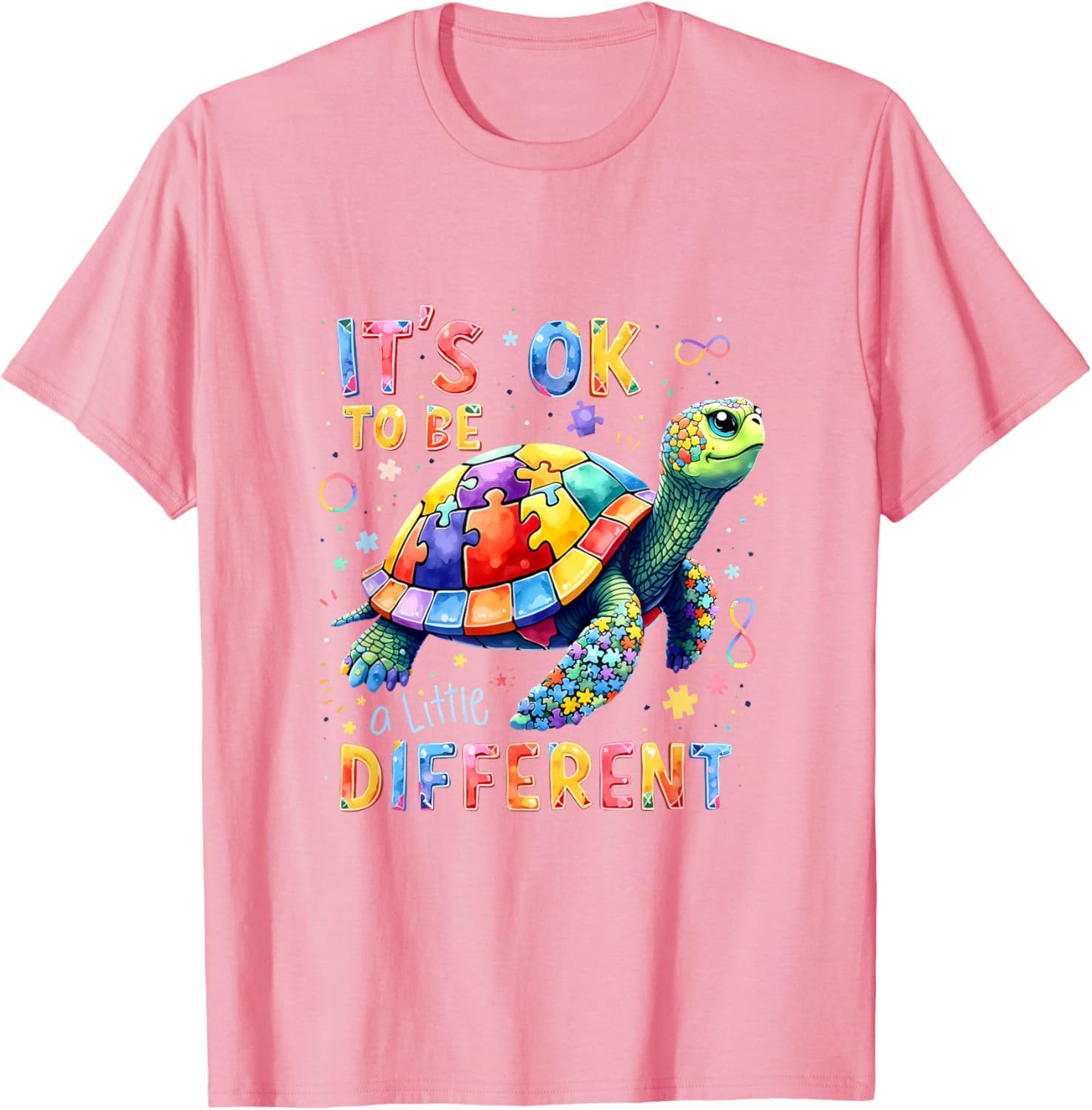 A Little Different Turtle Autism Awareness It's Ok To Be T-Shirt - 20