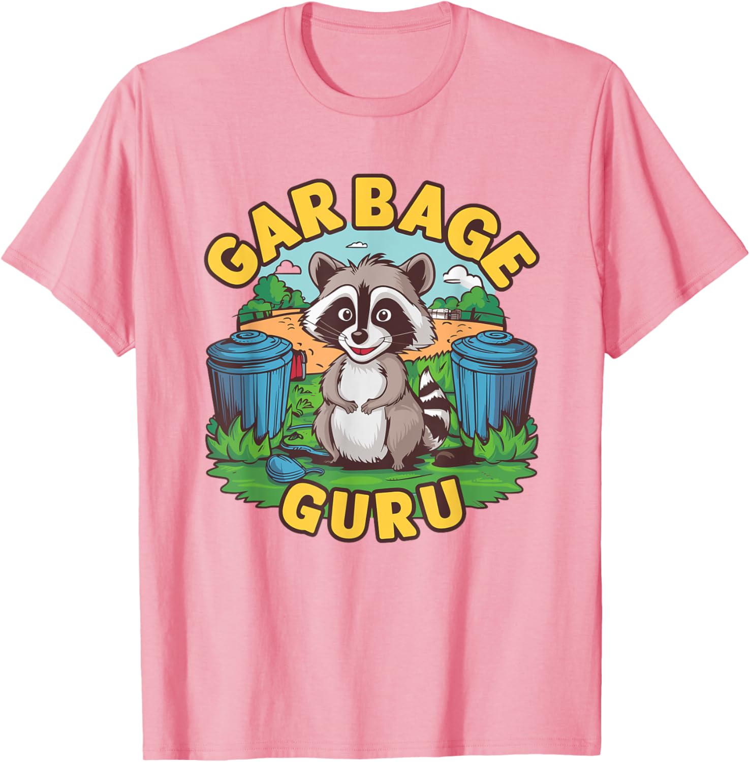Playful Trash Panda T-Shirt for Raccoon Lovers - Funny Garbage Guru Design - 5