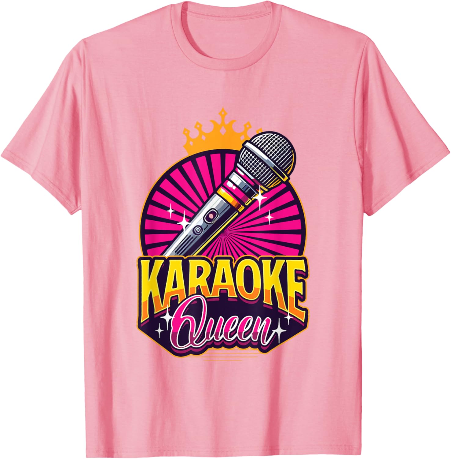 Karaoke Queen Microphone T-Shirt for Music Lovers and Singers - 4