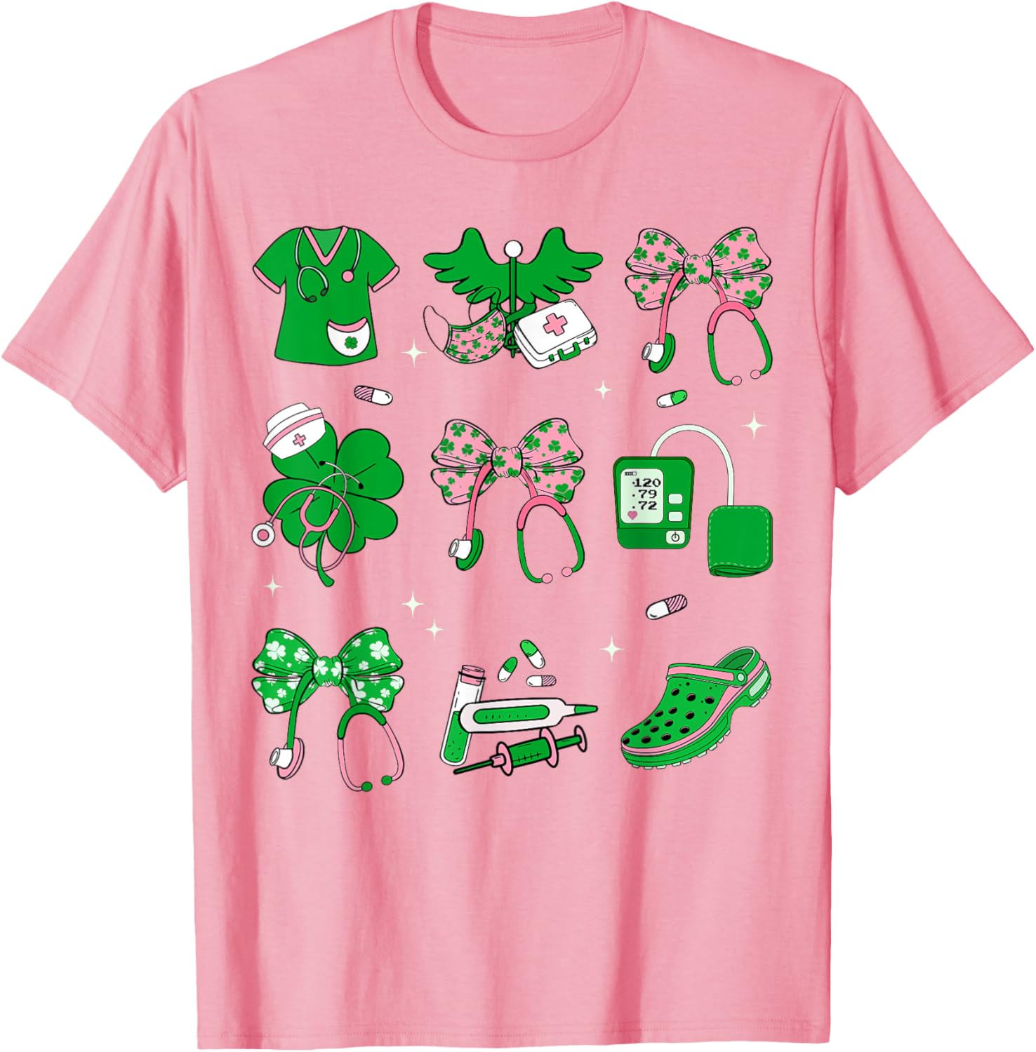 Lucky Shamrock Nurse T-Shirt for St. Patrick's Day Celebration - 18