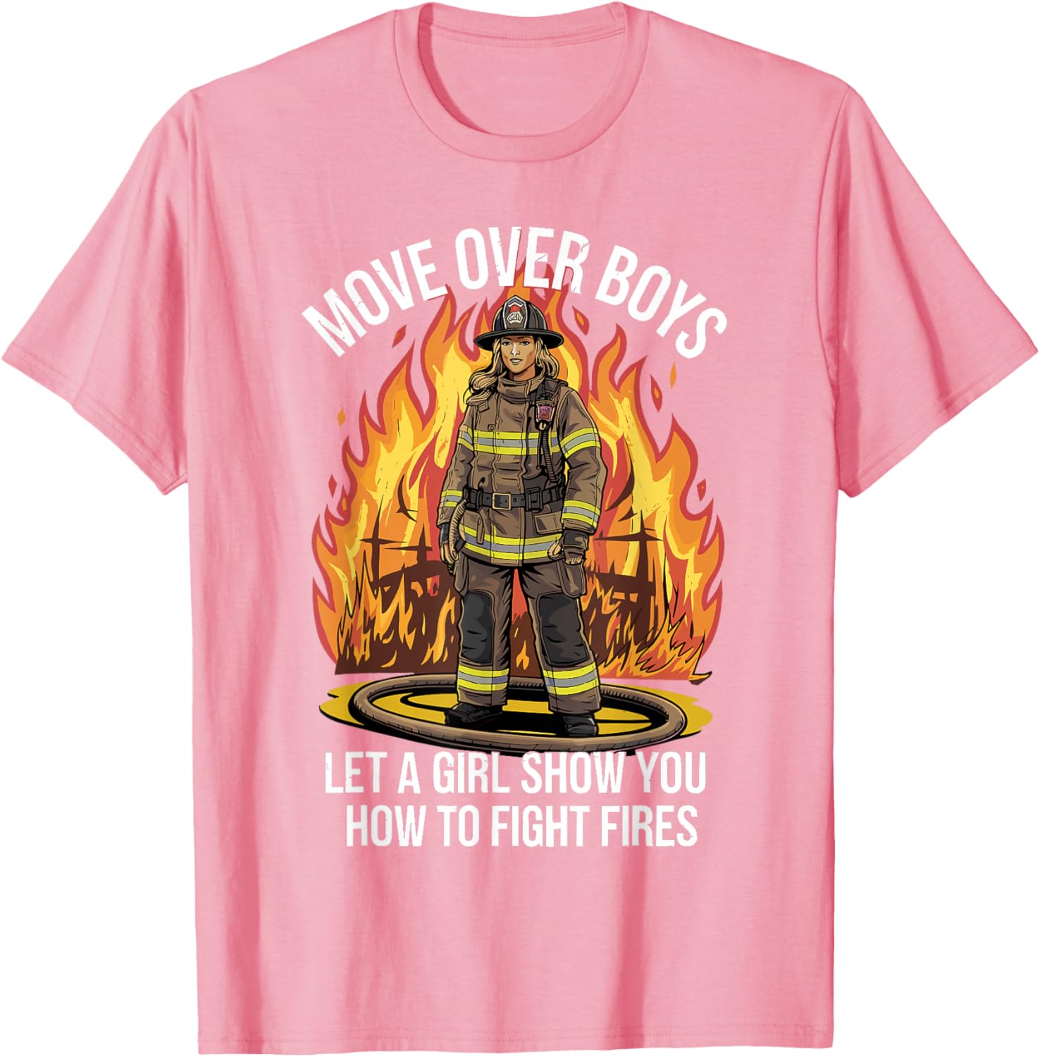 Stylish Firefighter T-Shirt for Women and Girls - Perfect Gift Idea - 4