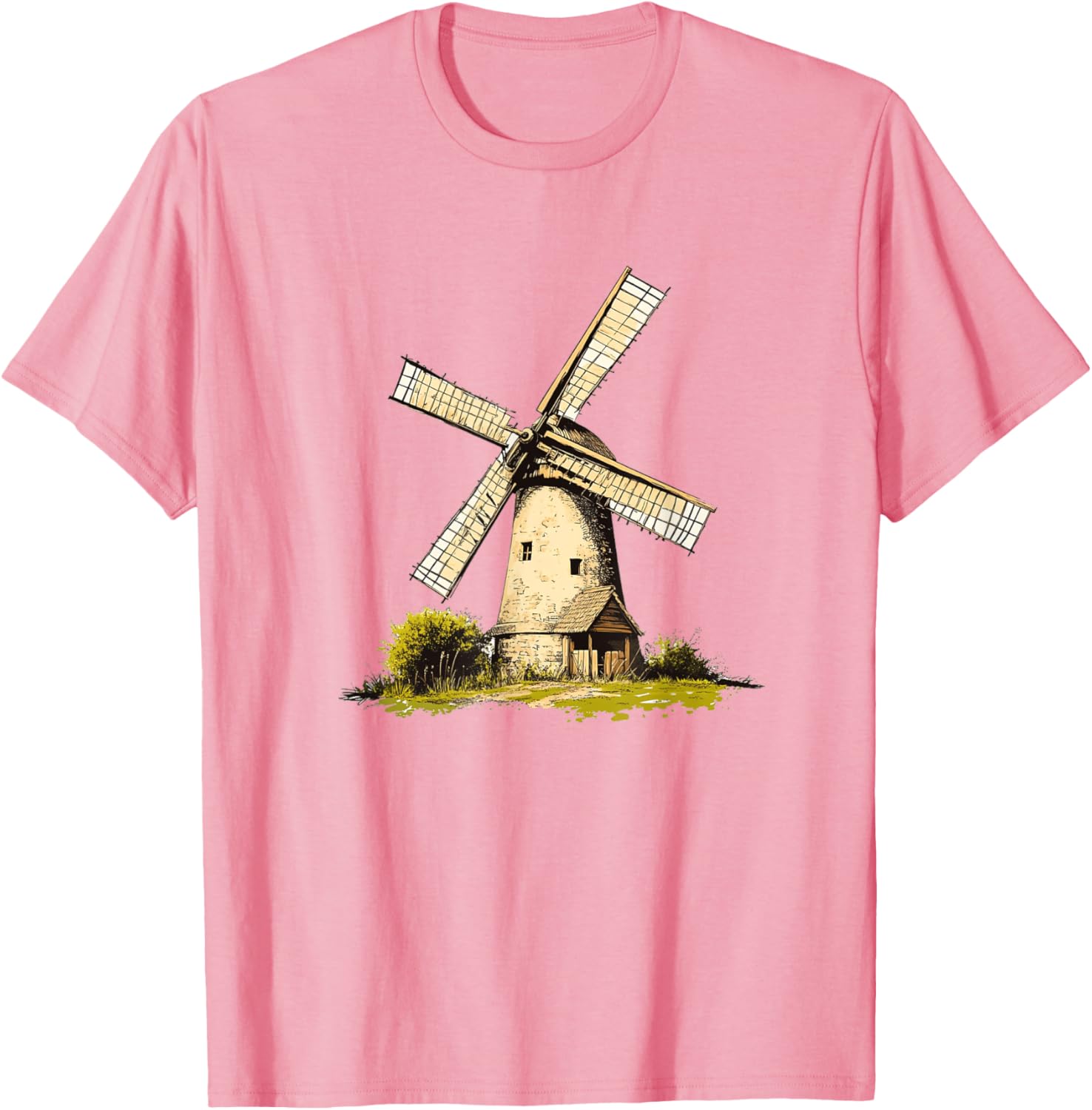 Rustic Old Windmill Vibes T-Shirt for Unique Costume Style - 19